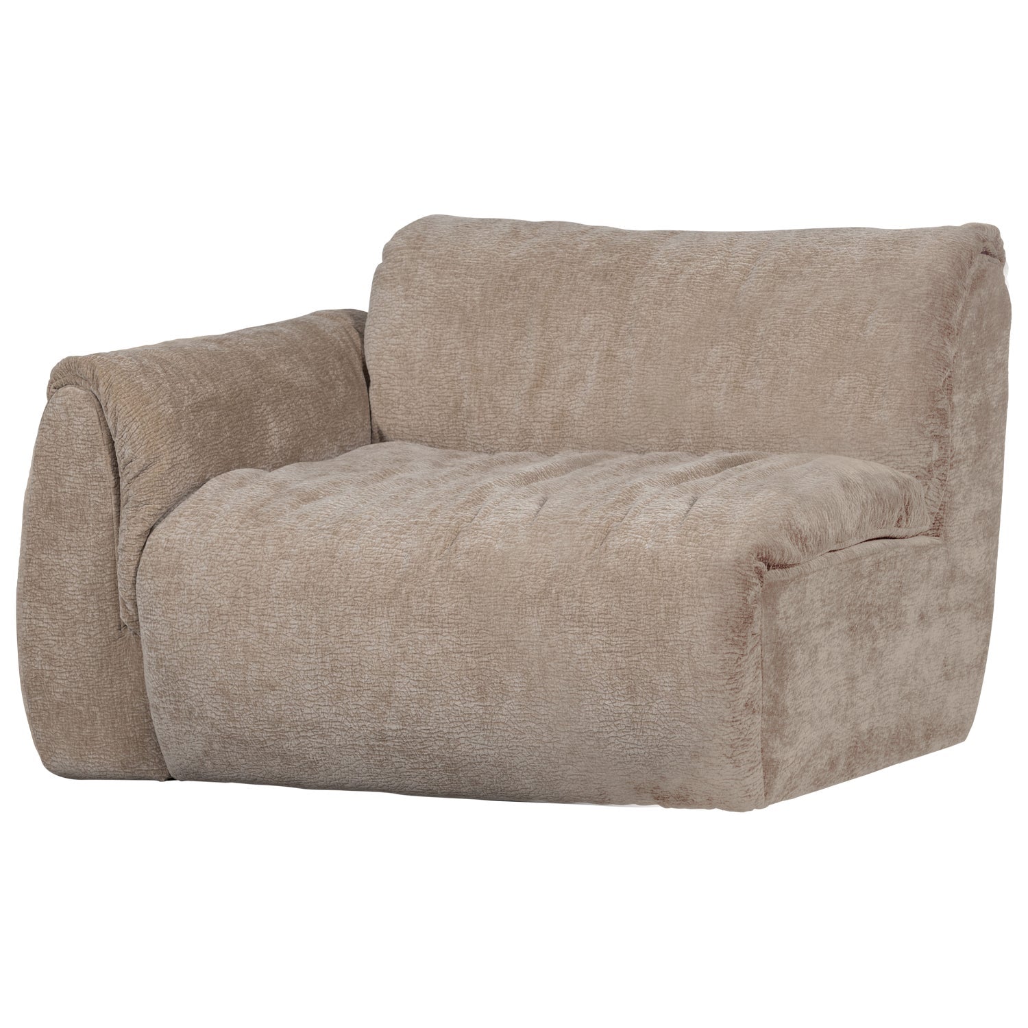 Modulares Sofa BAGGY 3D - linkes Element in Sandfarbe
