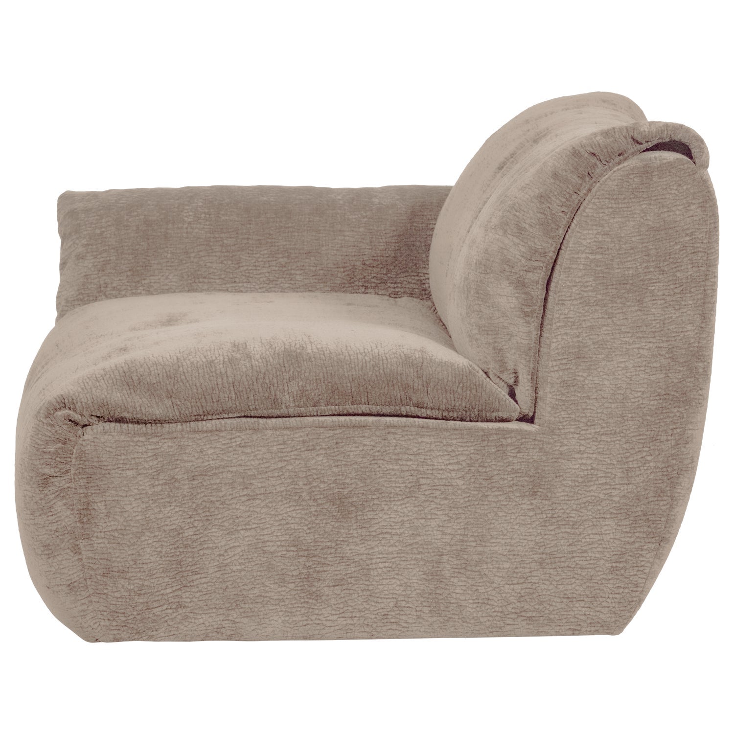 Modulares Sofa BAGGY 3D - linkes Element in Sandfarbe
