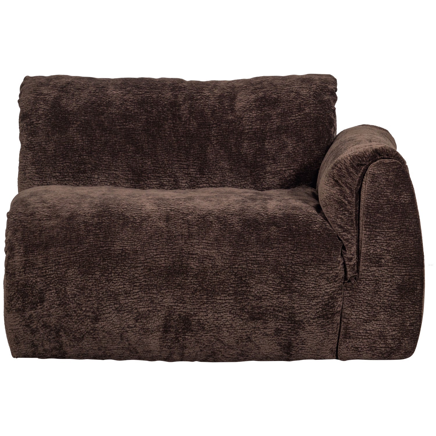 Modulares Sofa BAGGY 3D - rechte Element in Dunkelbraun