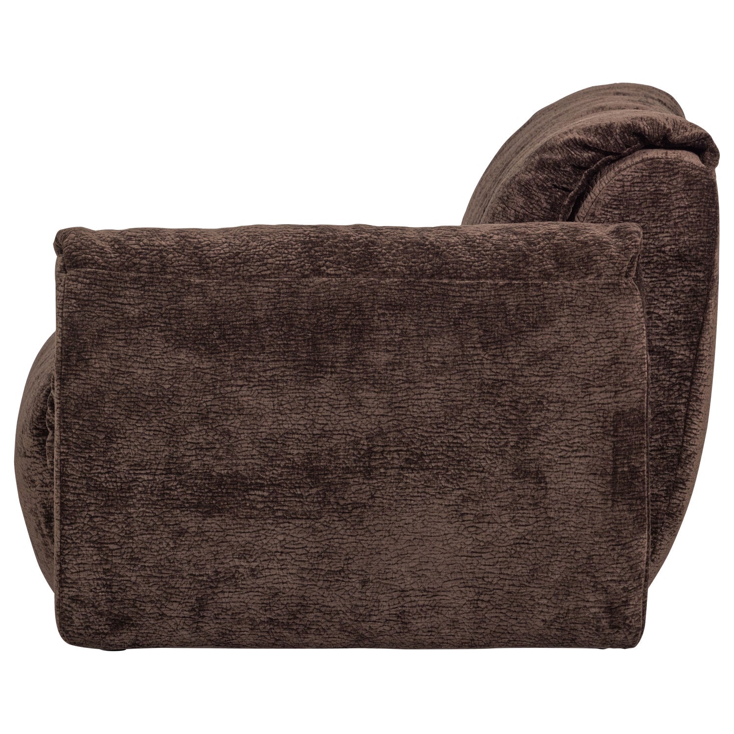 Modulares Sofa BAGGY 3D - rechte Element in Dunkelbraun