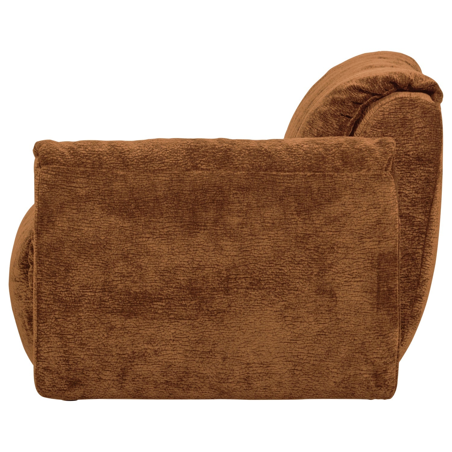 Modulares Sofa BAGGY 3D - rechte Element in Braun