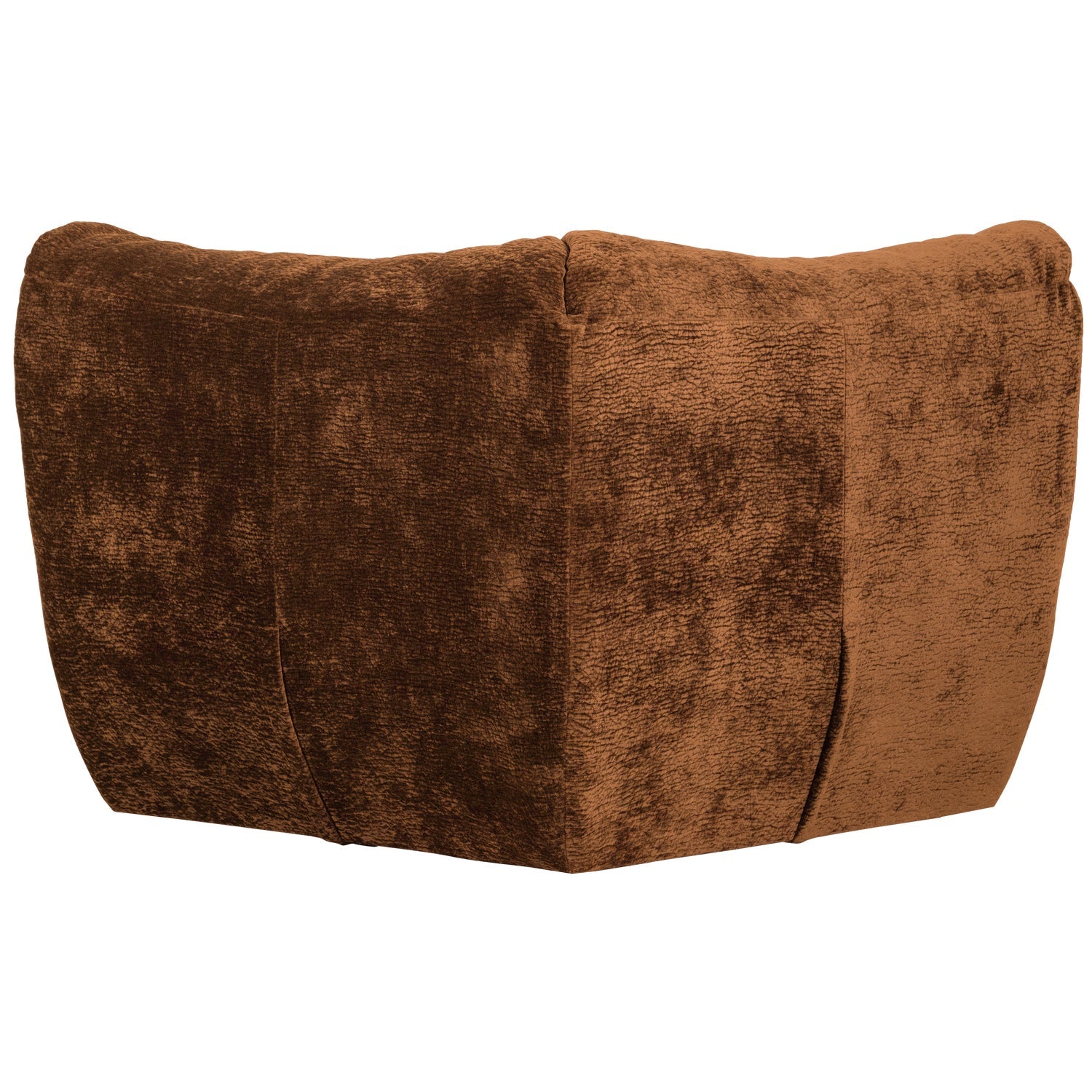 Modulares Sofa BAGGY 3D - braunes Eckelement