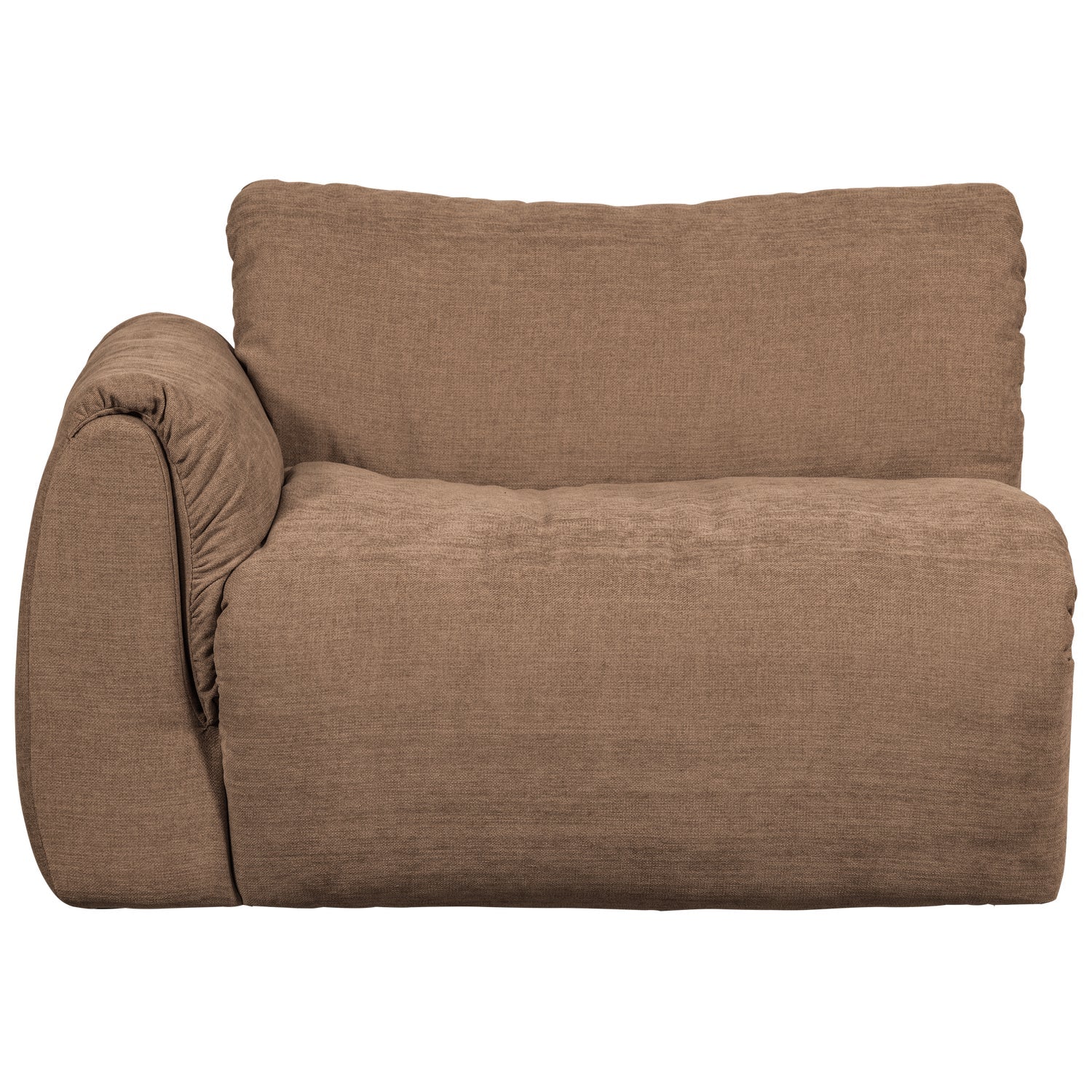 Modulares Sofa BAGGY - linkes Element in Braun