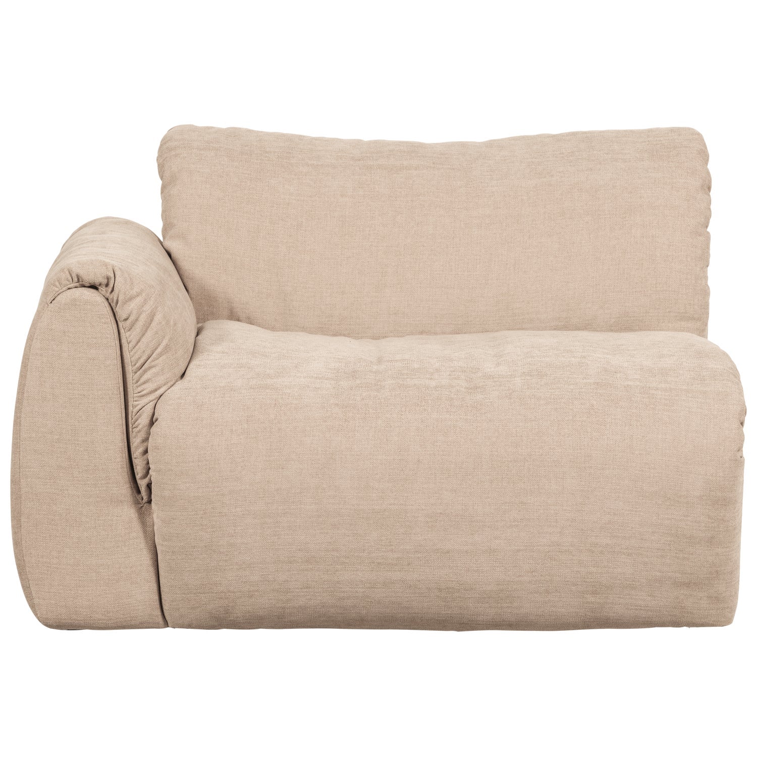 Modulares Sofa BAGGY - linkes Element in Sandfarbe