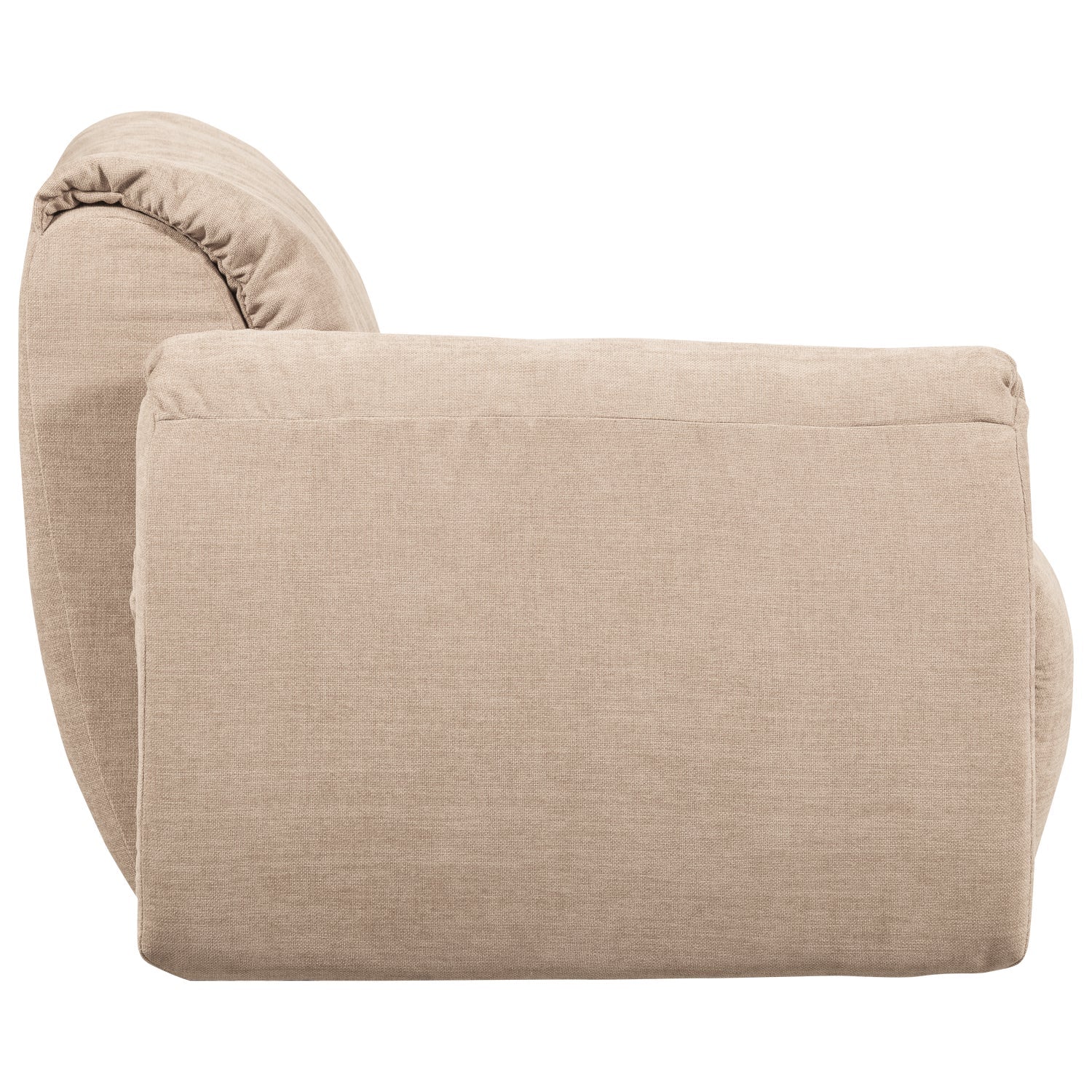 Modulares Sofa BAGGY - linkes Element in Sandfarbe