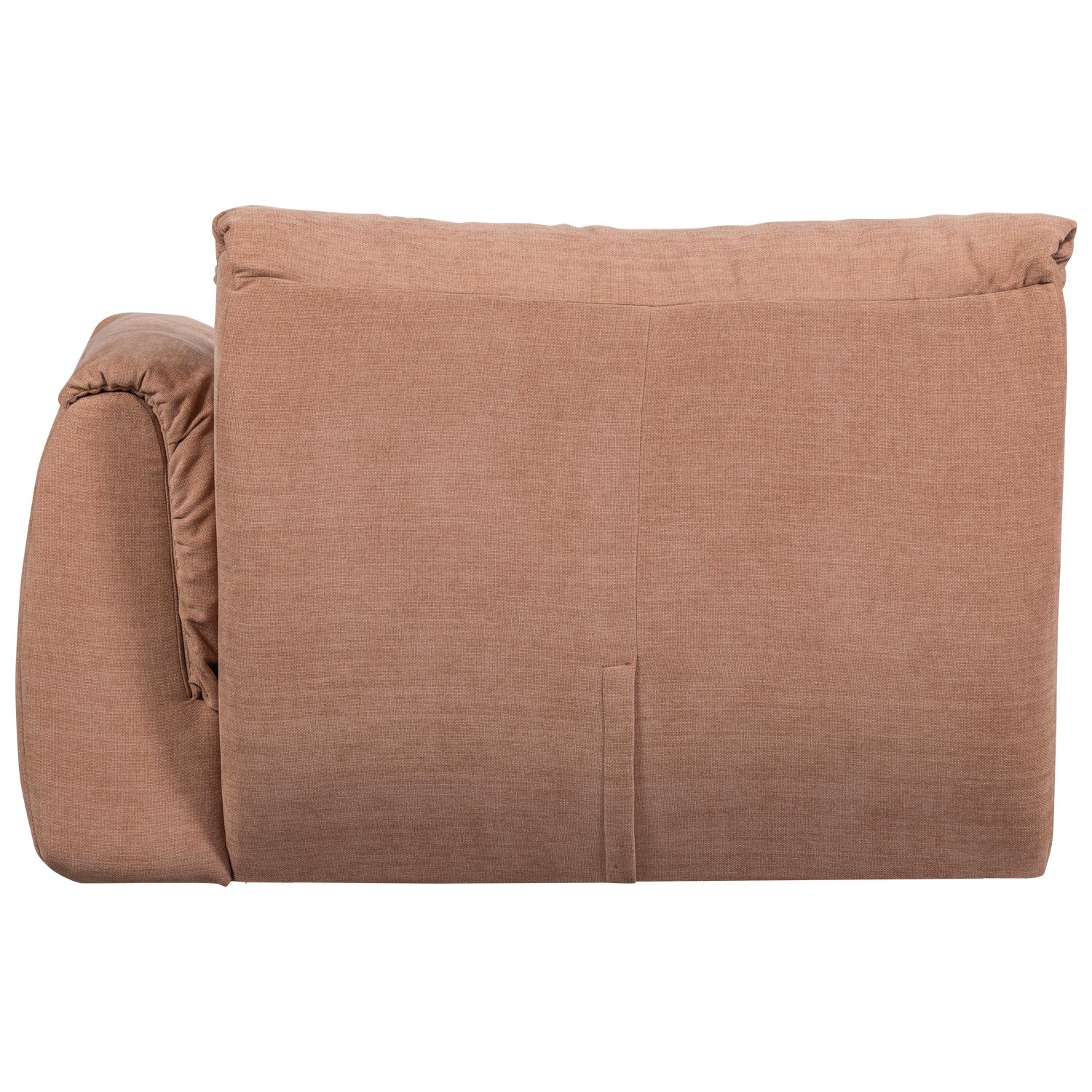 Sofa modułowa BAGGY - element prawostronny różowy