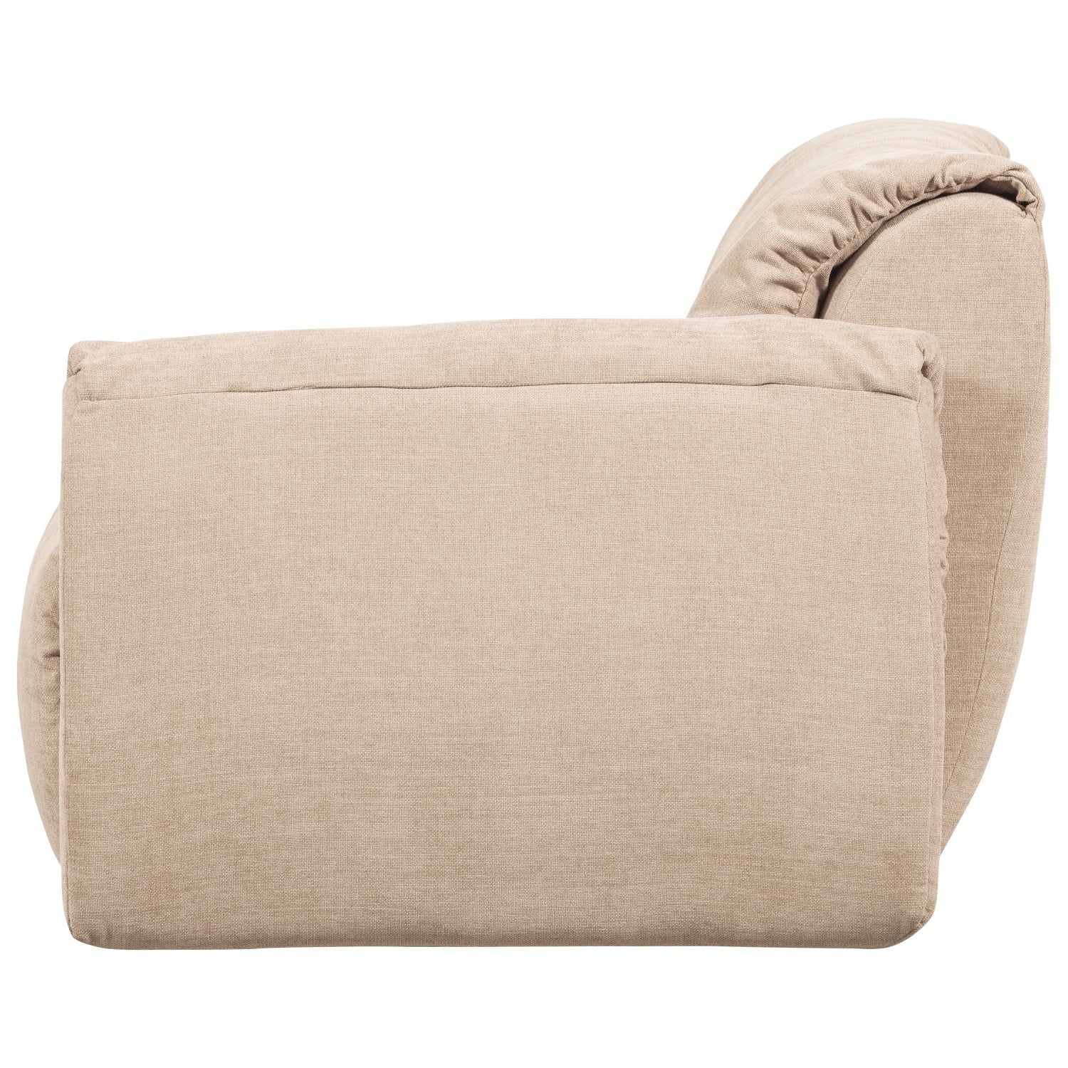 Modulares Sofa BAGGY - rechte Element sandfarben