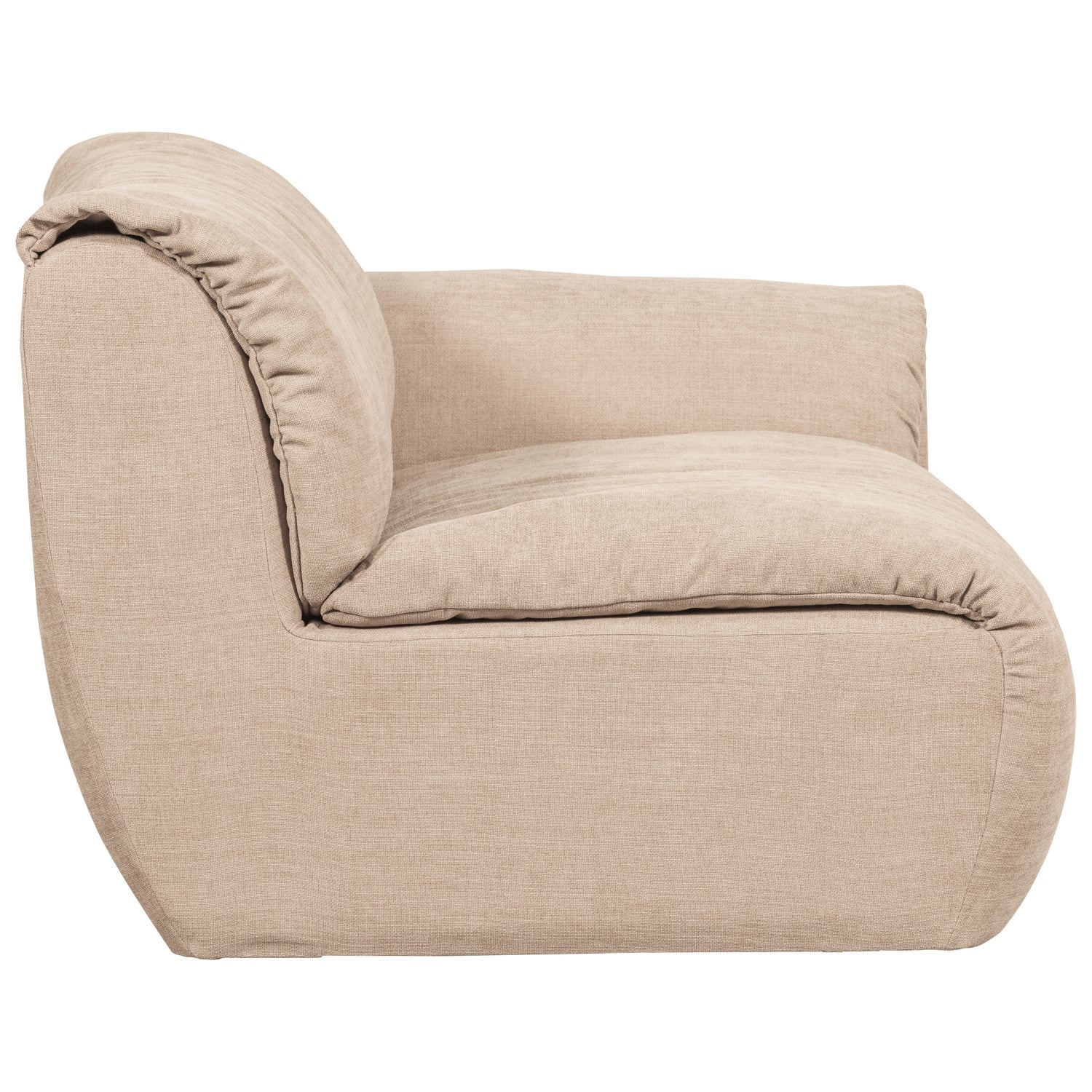 Modulares Sofa BAGGY - rechte Element sandfarben