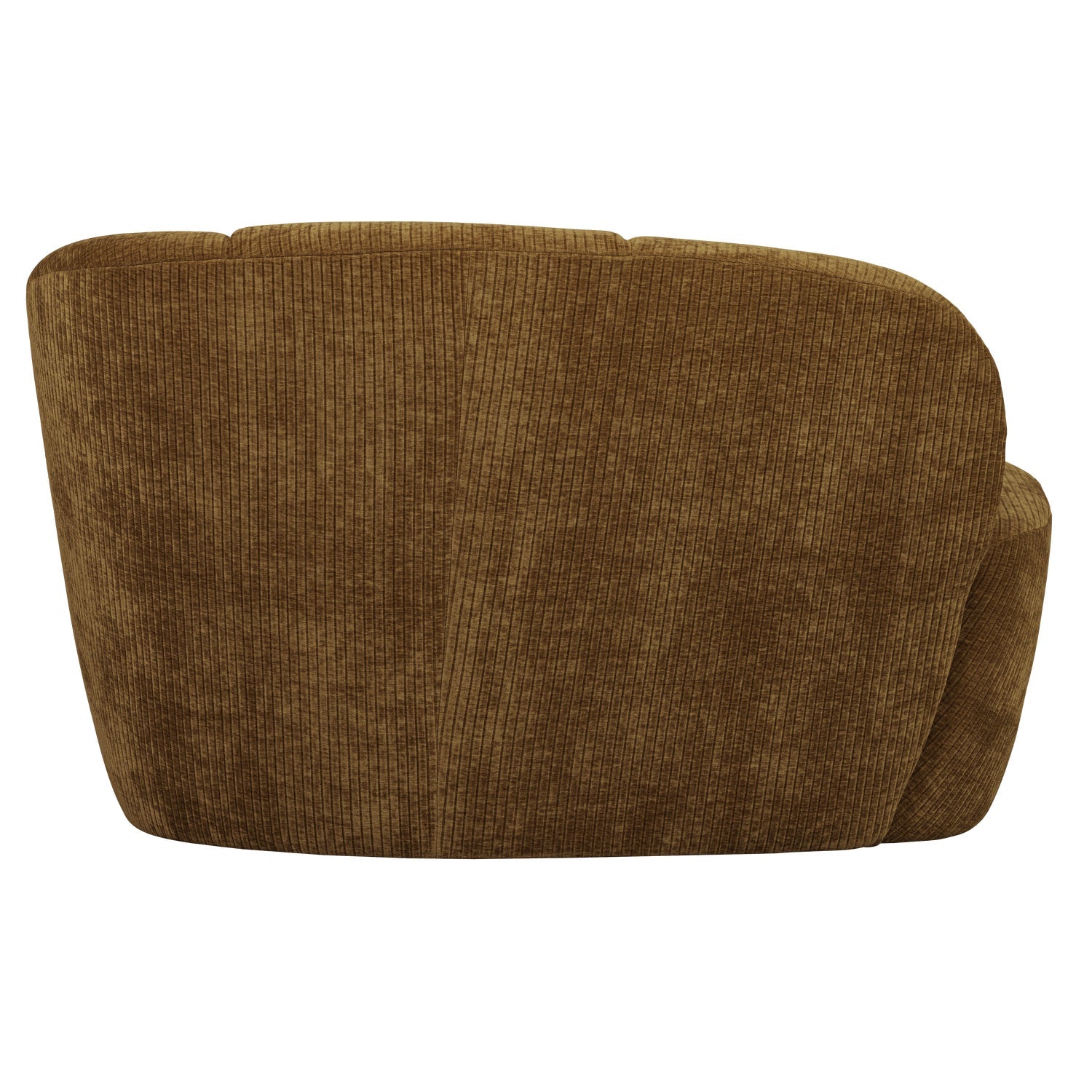 Right-facing 2-seater sofa MOJO dark honey corduroy