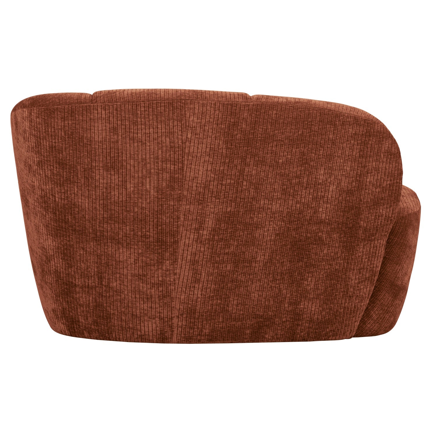 Right-facing 2-seater sofa MOJO brown corduroy