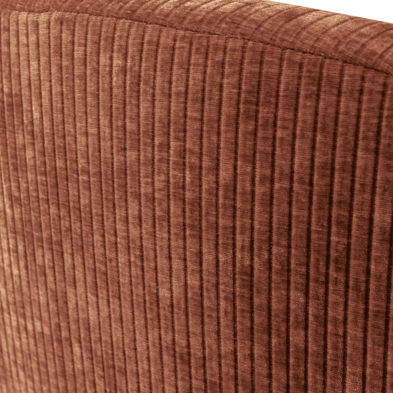 Right-facing 2-seater sofa MOJO brown corduroy
