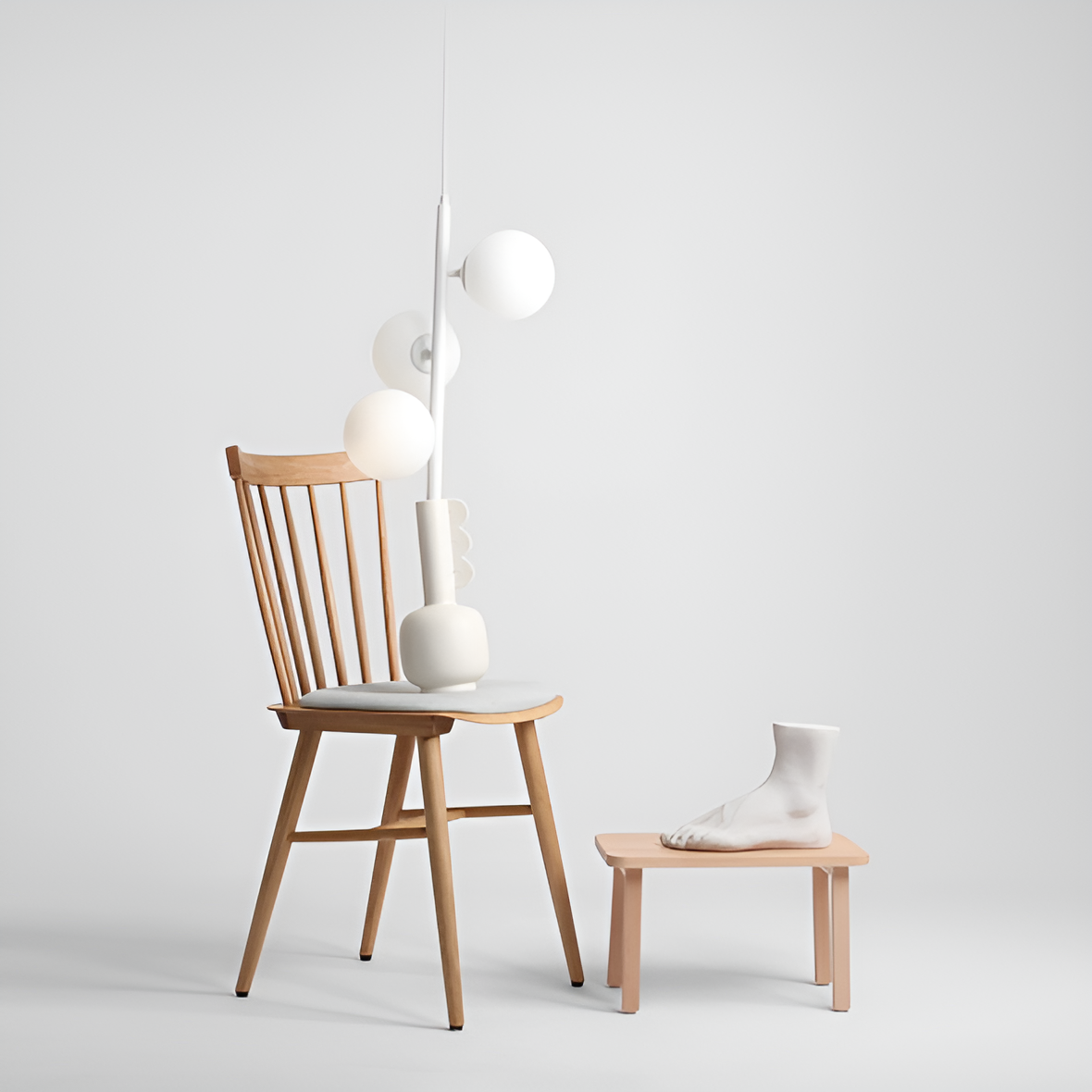 Lampa wisząca FINN TRIO biały