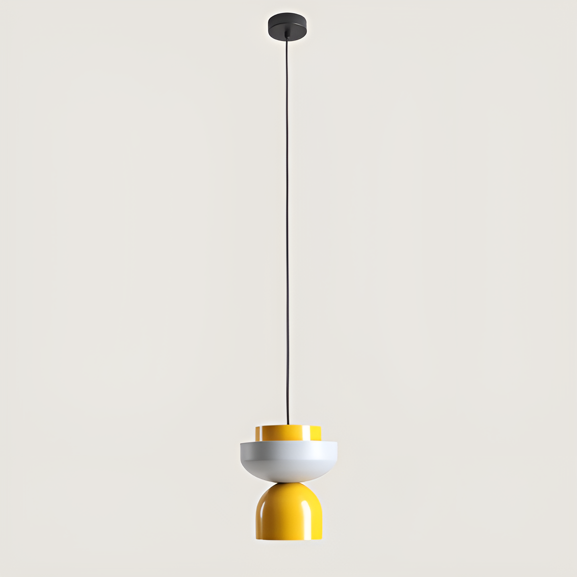 Lampa wisząca ULIA żółty z szarym