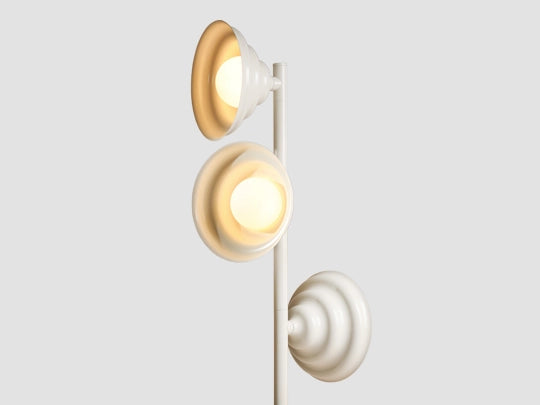 Lampa podłogowa z regulacją kloszy FALA kremowy