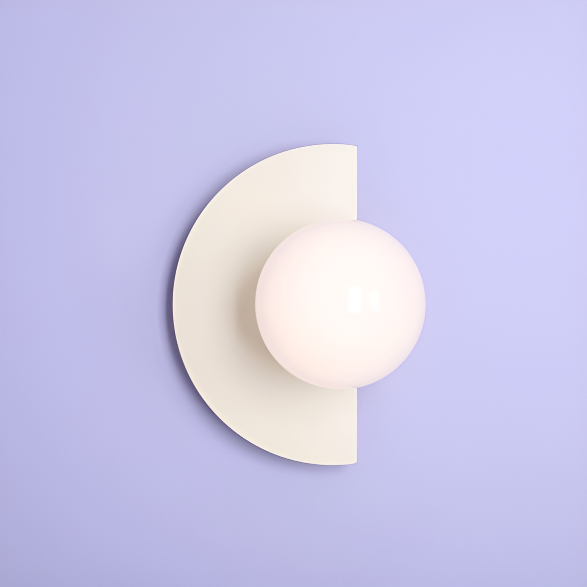 Cream Loop wall lamp