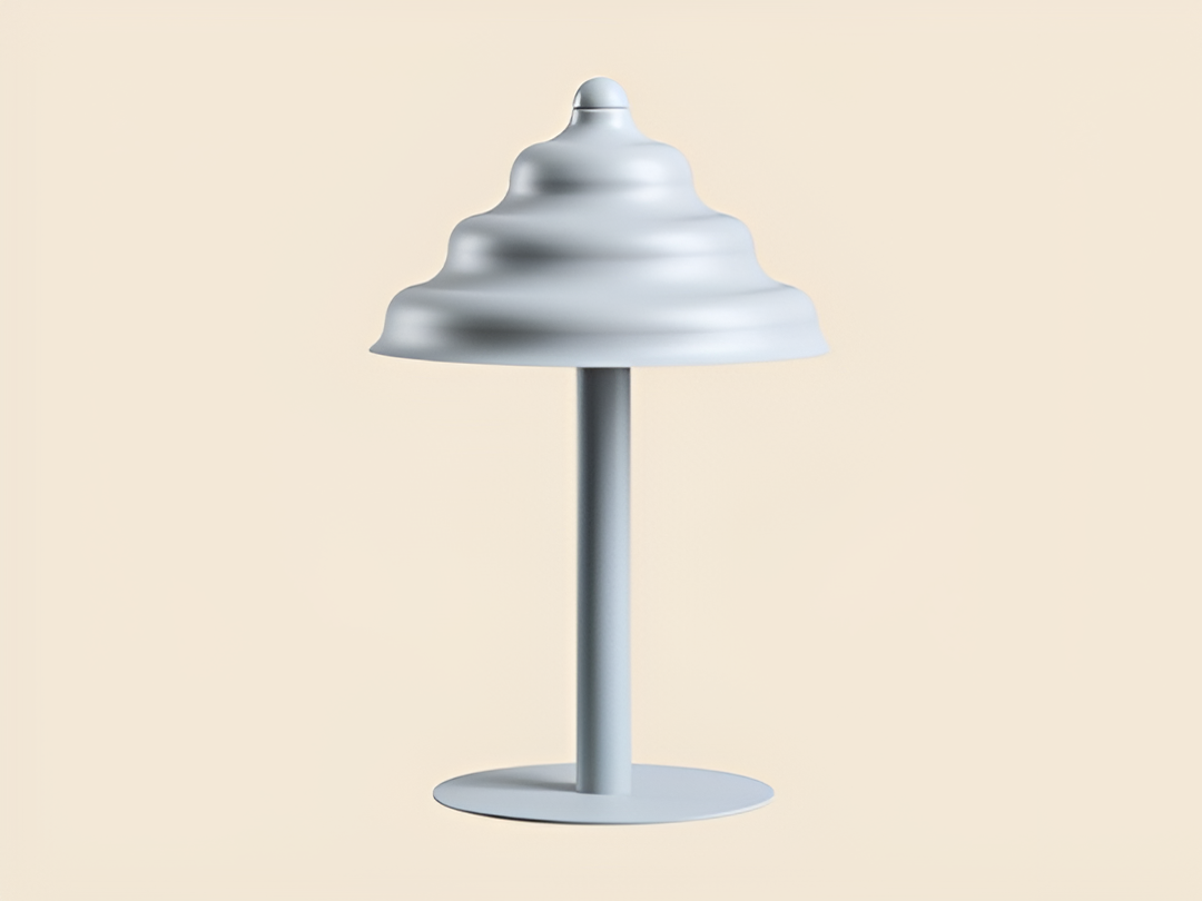 Lampa stołowa FALA szary