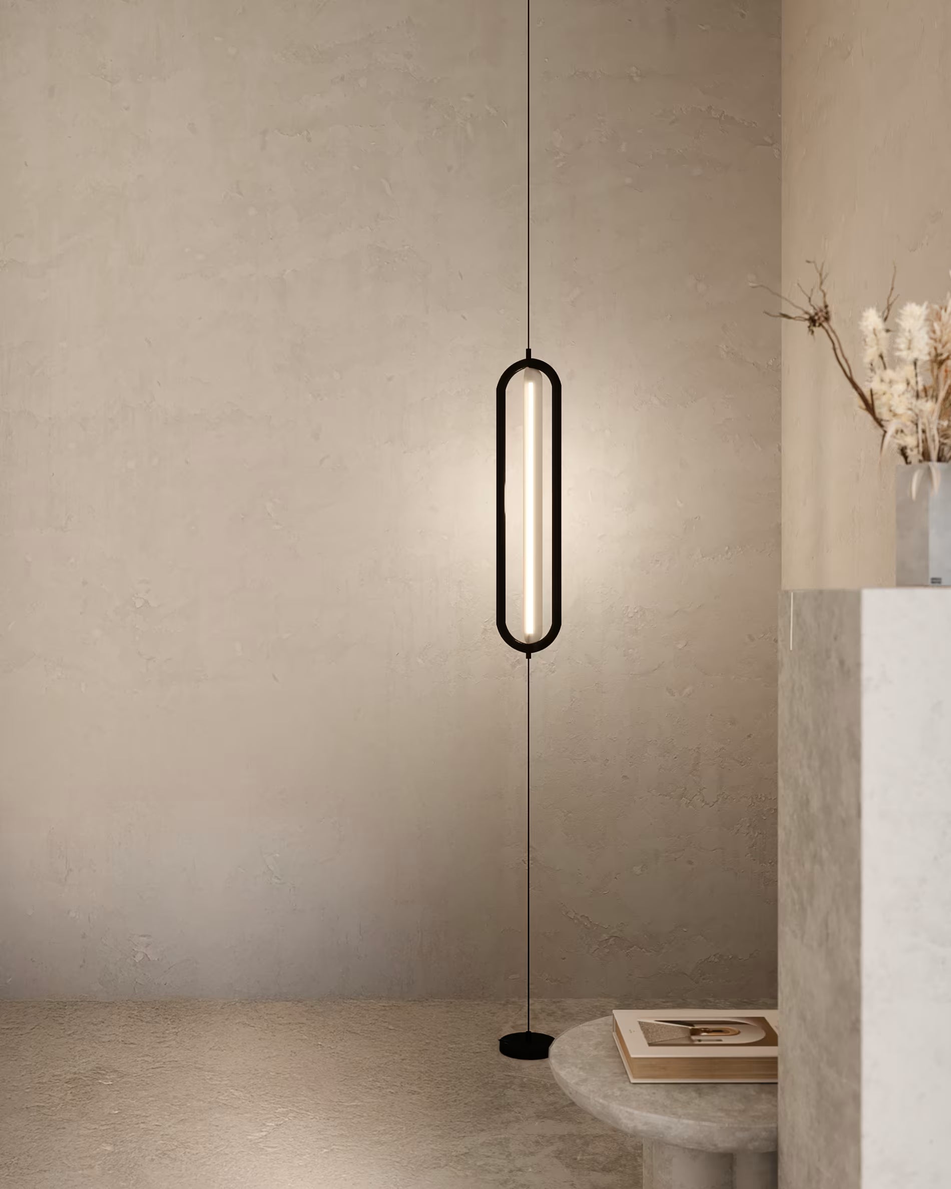 BOW Black Ceiling Lamp