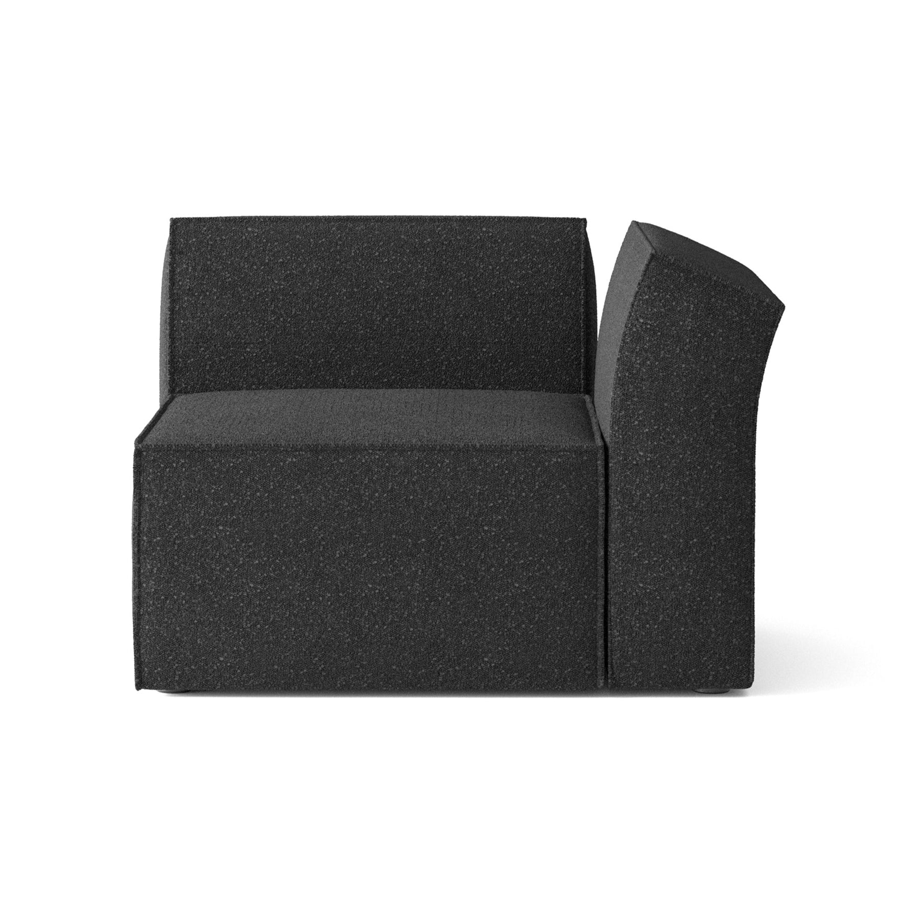ANDO modular sofa - right-side module black boucle