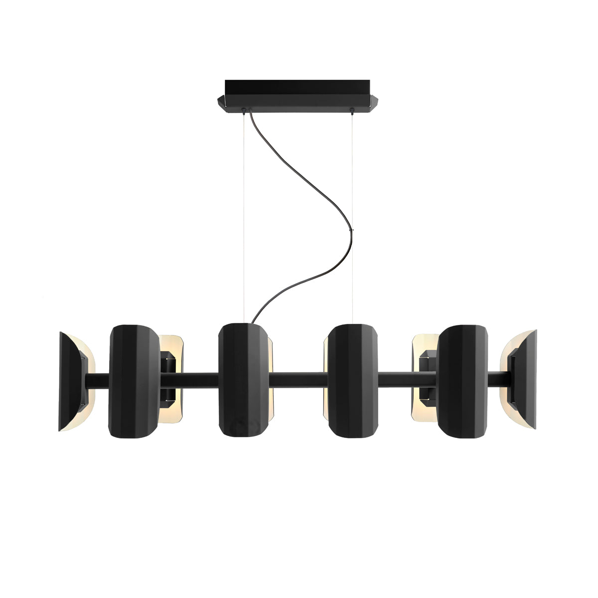 Lampa wisząca wieloramienna APOLIN czarny