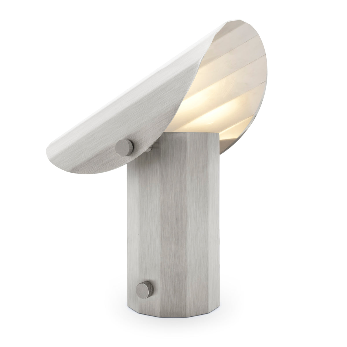 Tischlampe APOLIN gebürsteter Stahl