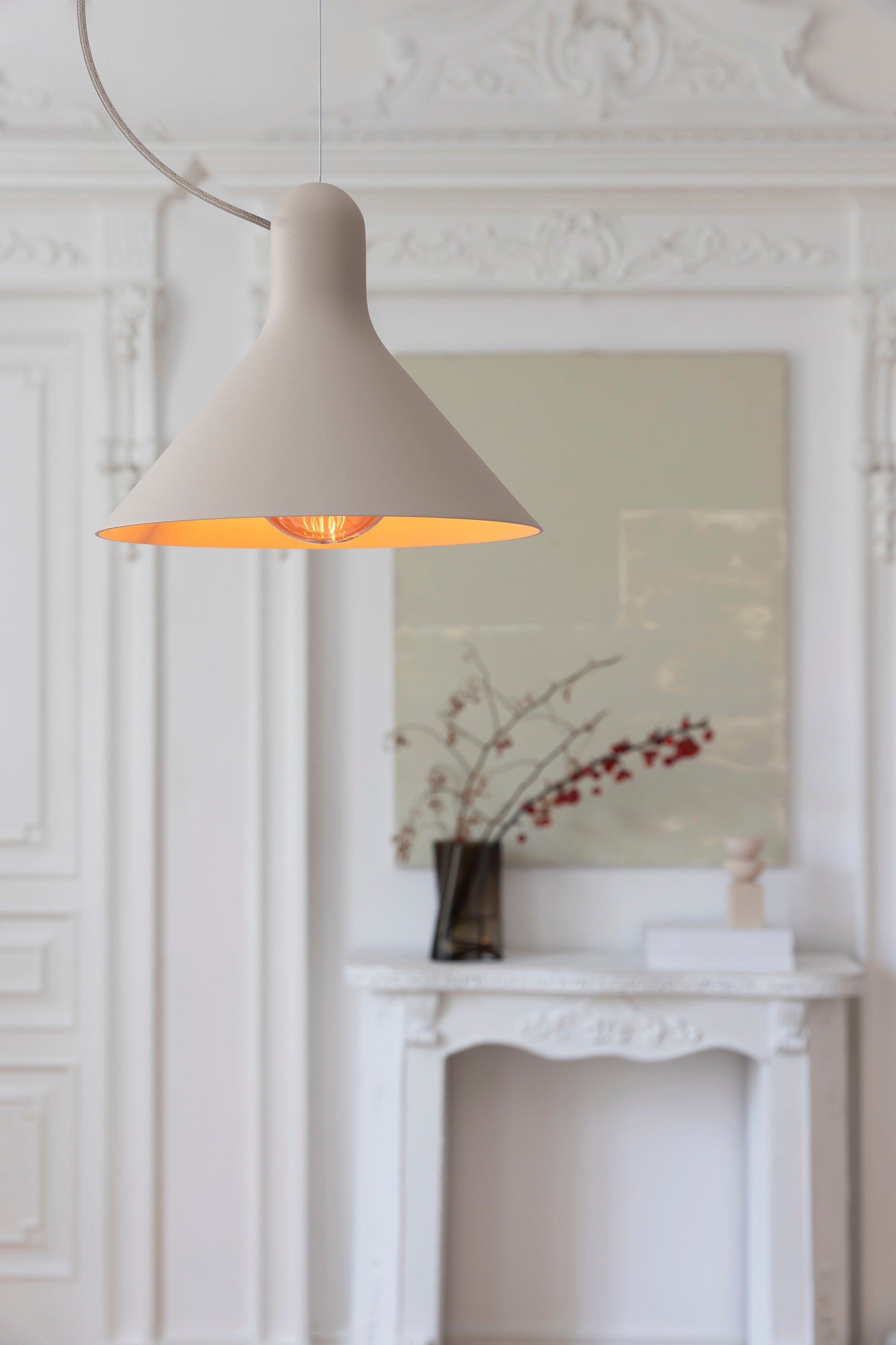 CONA pendant lamp beige taupe