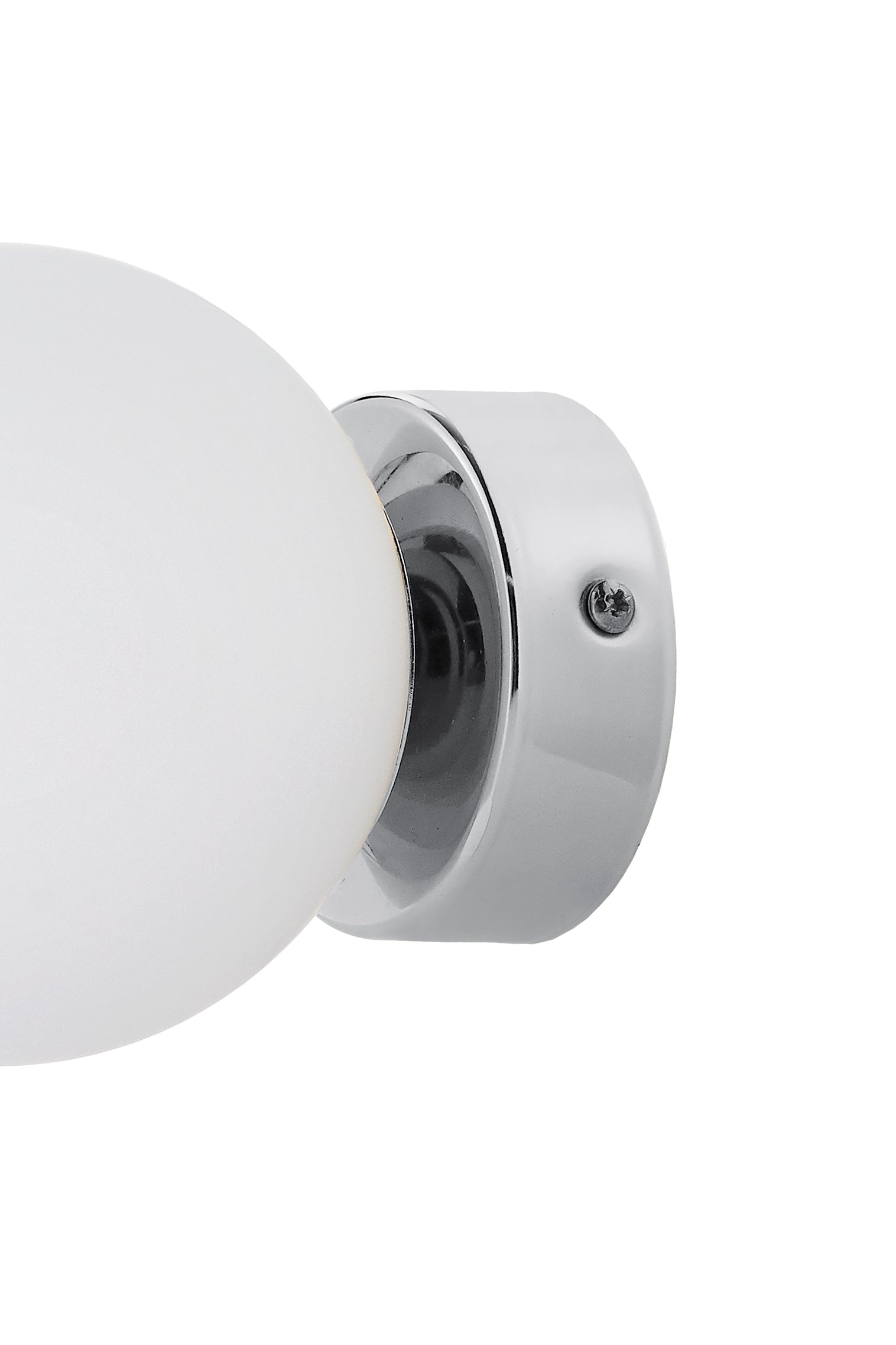 ASTRA wall lamp chrome with white shade