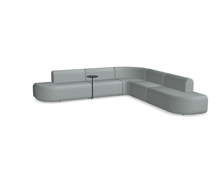5-Modul-Ecksofa, gepolsterter Artico