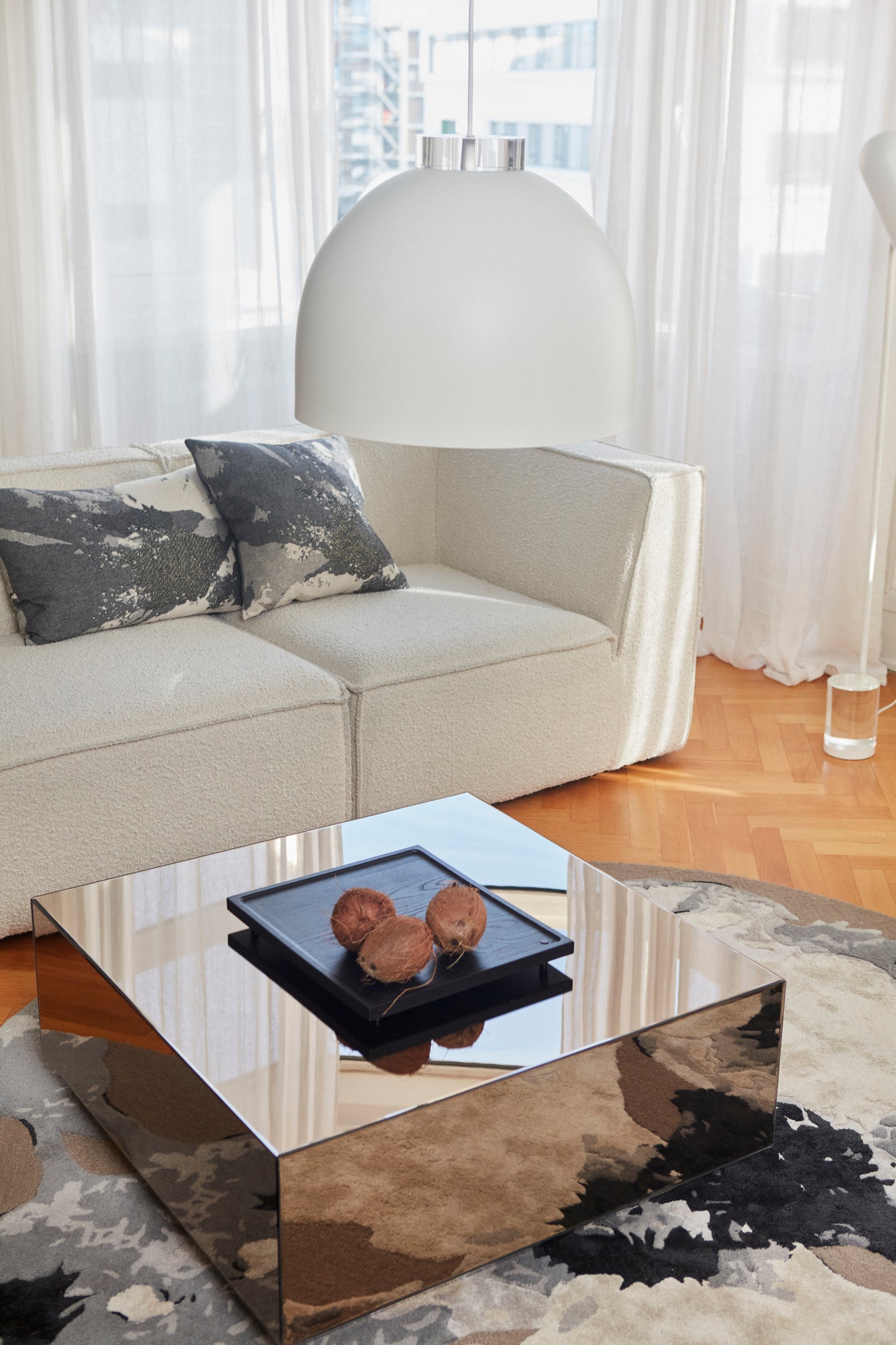 Lampa wisząca LUCEO ROUND biały