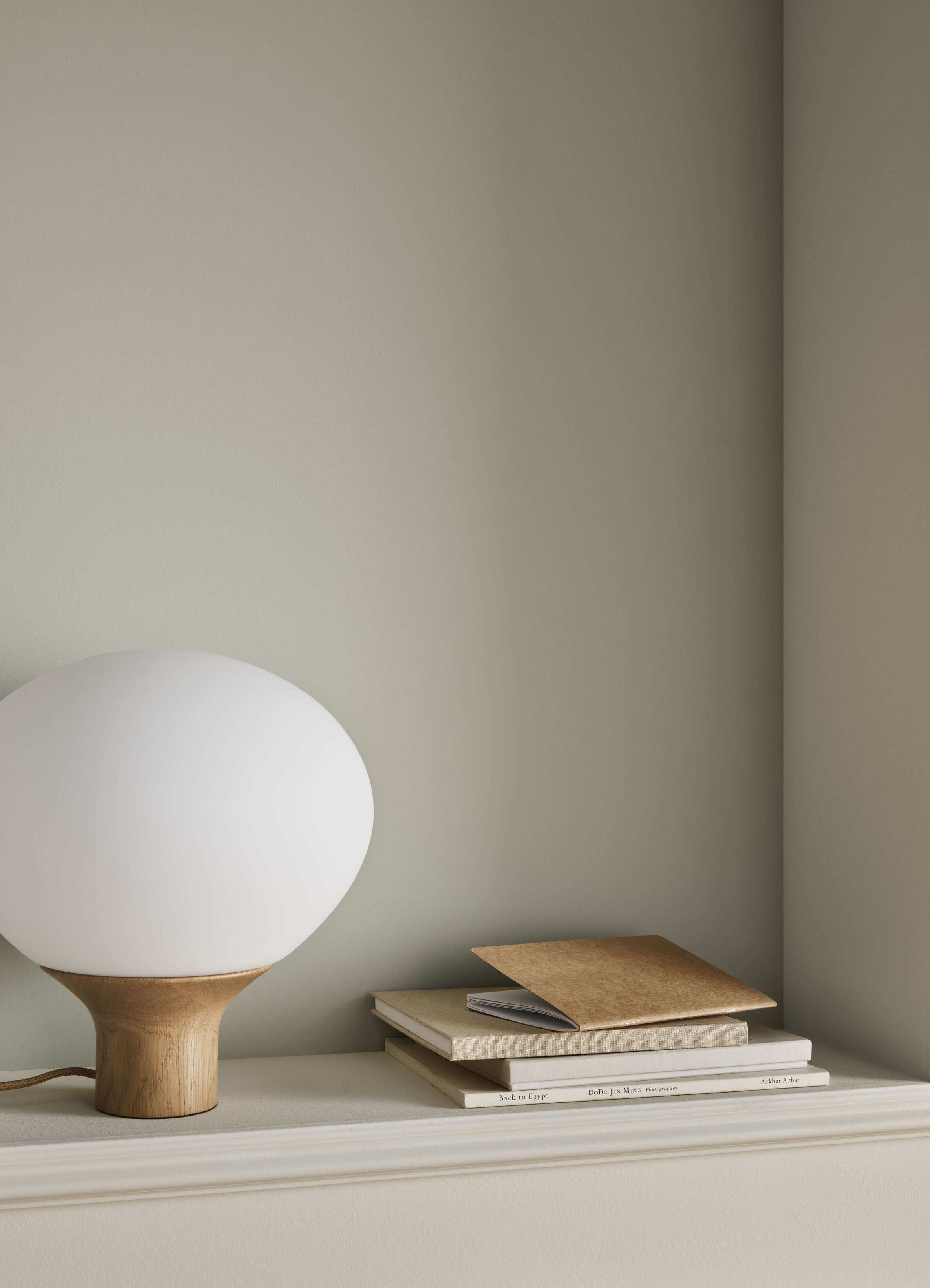 Lampa stołowa ACORN podstawa z drewna dębowego
