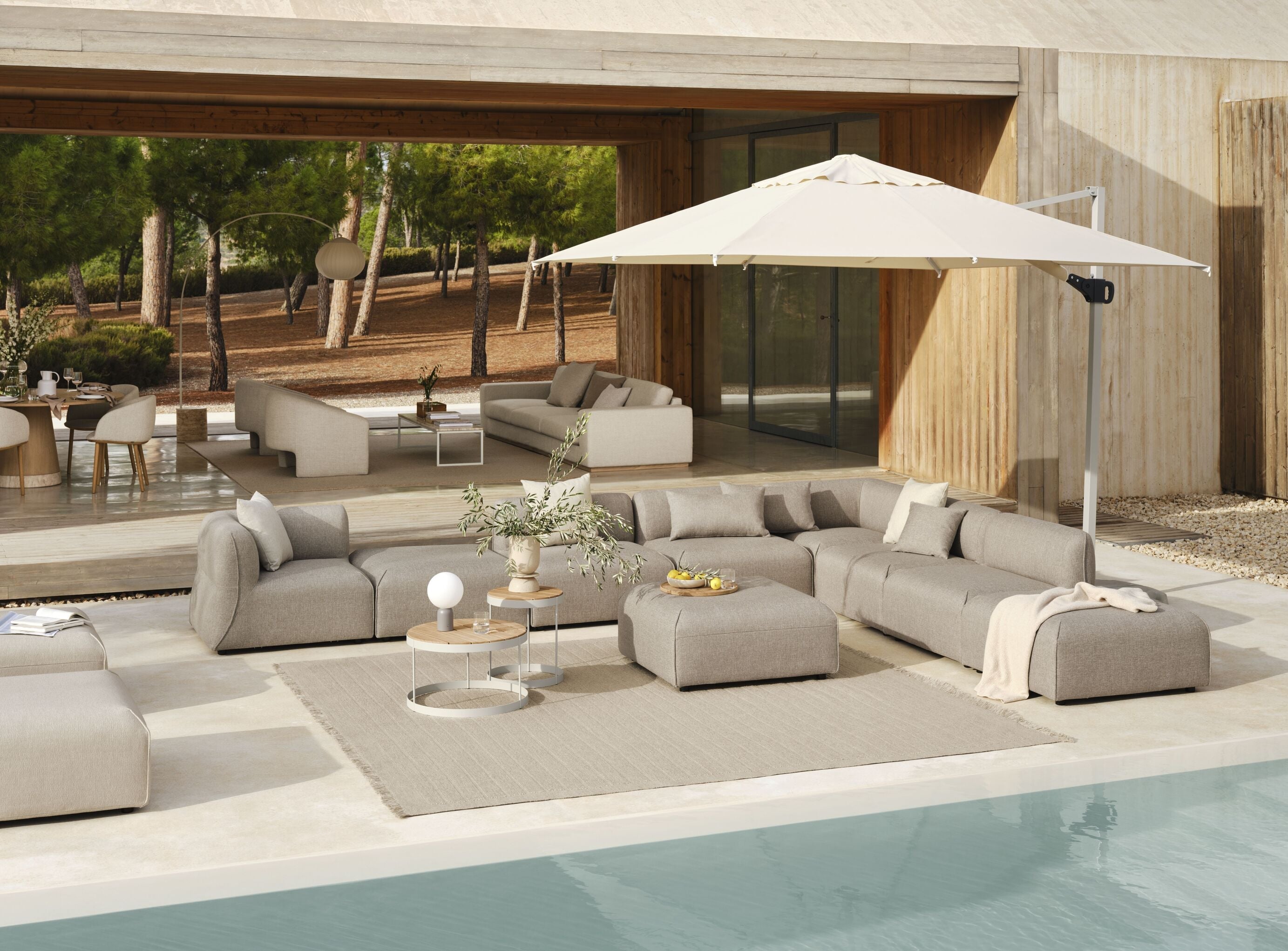 Parasol AZUR beżowy