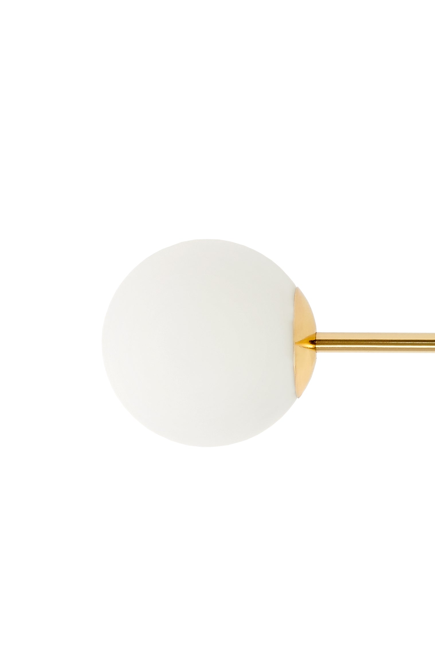 Deckenlampe ASTRA 4 gold mit weißem Schirm