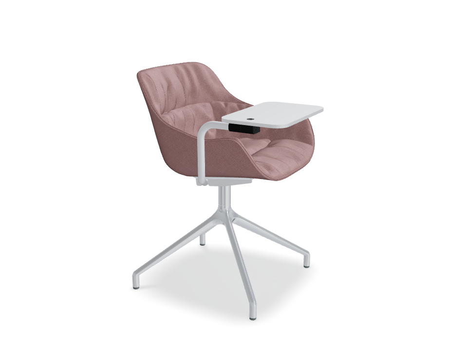 Swivel chair Baltic Soft Duo polished aluminum