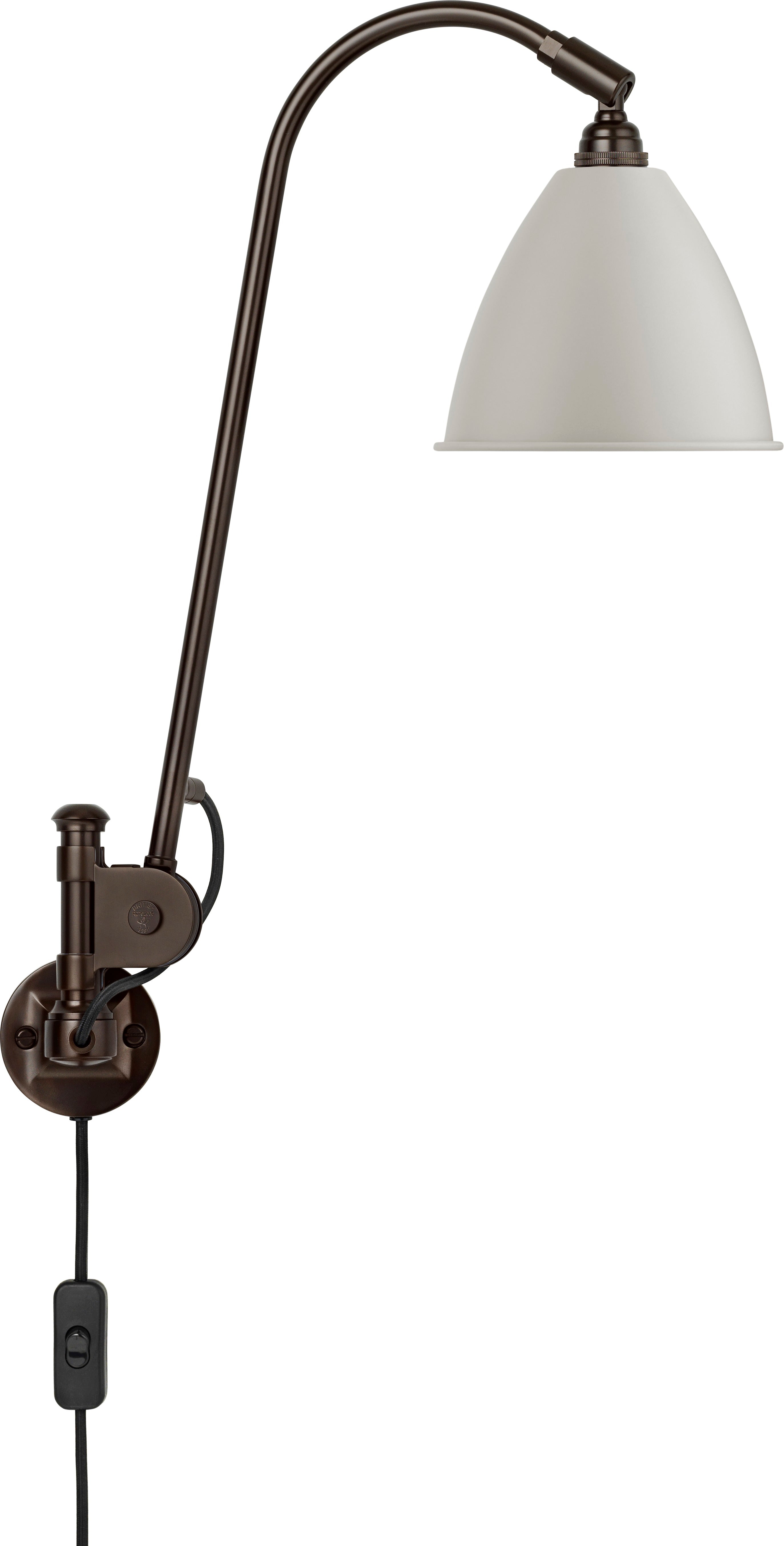 BESTLITE BL5 Wall Lamp in Black with Cream Shade