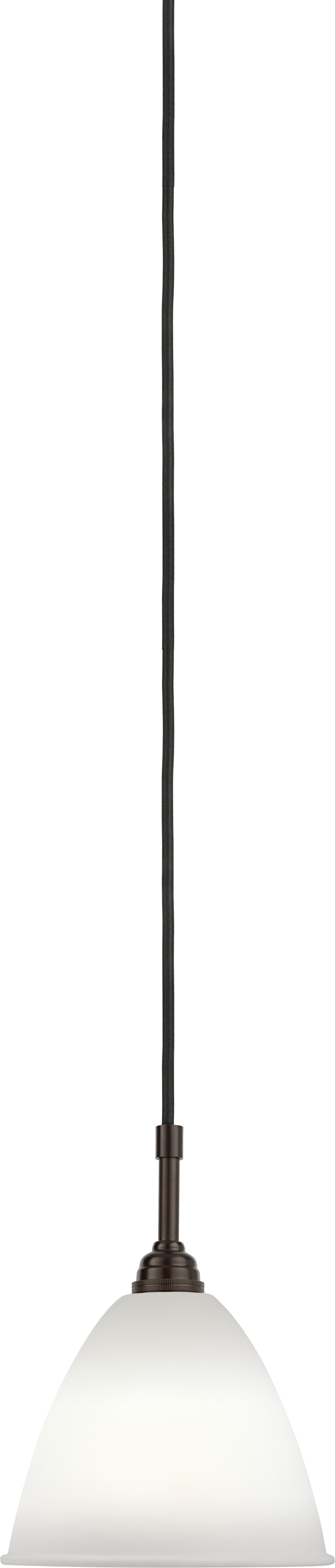 Lampa wisząca BESTLITE BL9 czarny z porcelanowym kloszem