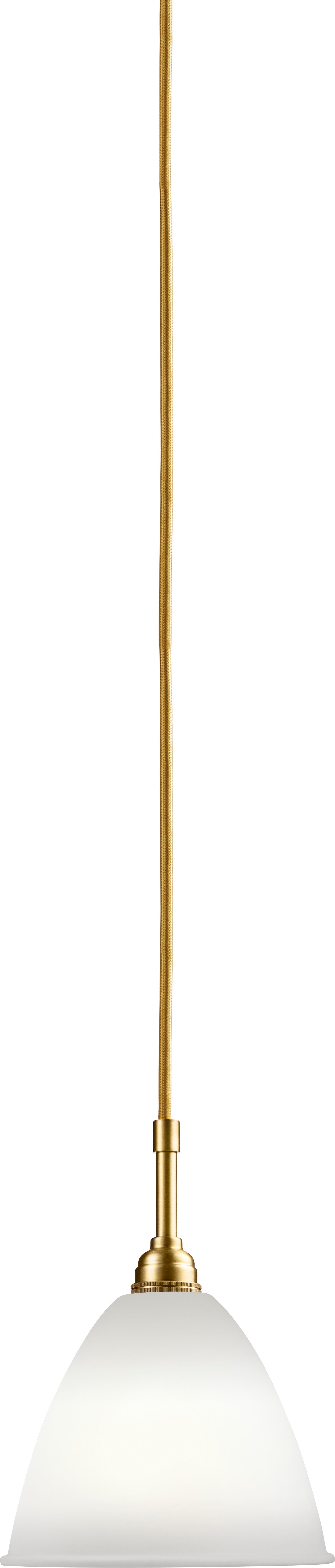Lampa wisząca BESTLITE BL9 mosiądz z porcelanowym kloszem