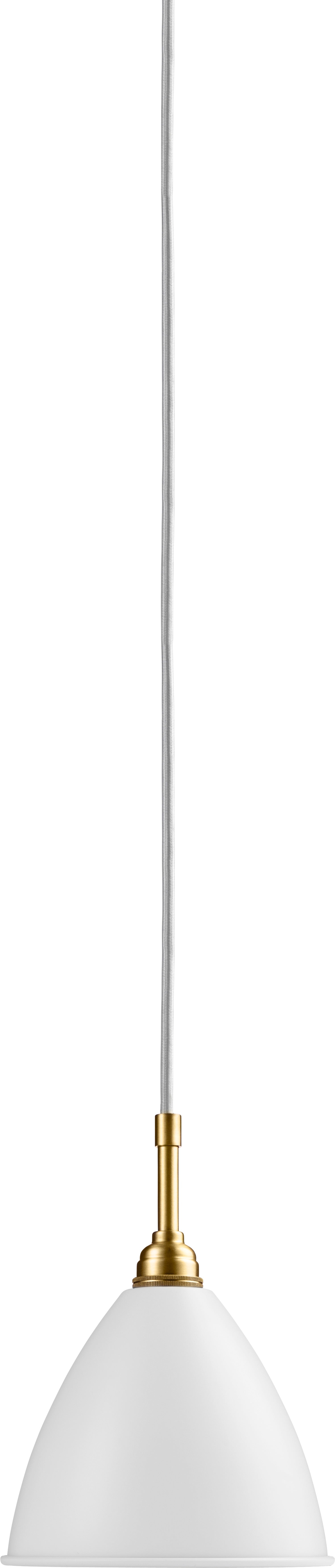 Lampa wisząca BESTLITE BL9 mosiądz z kremowym kloszem