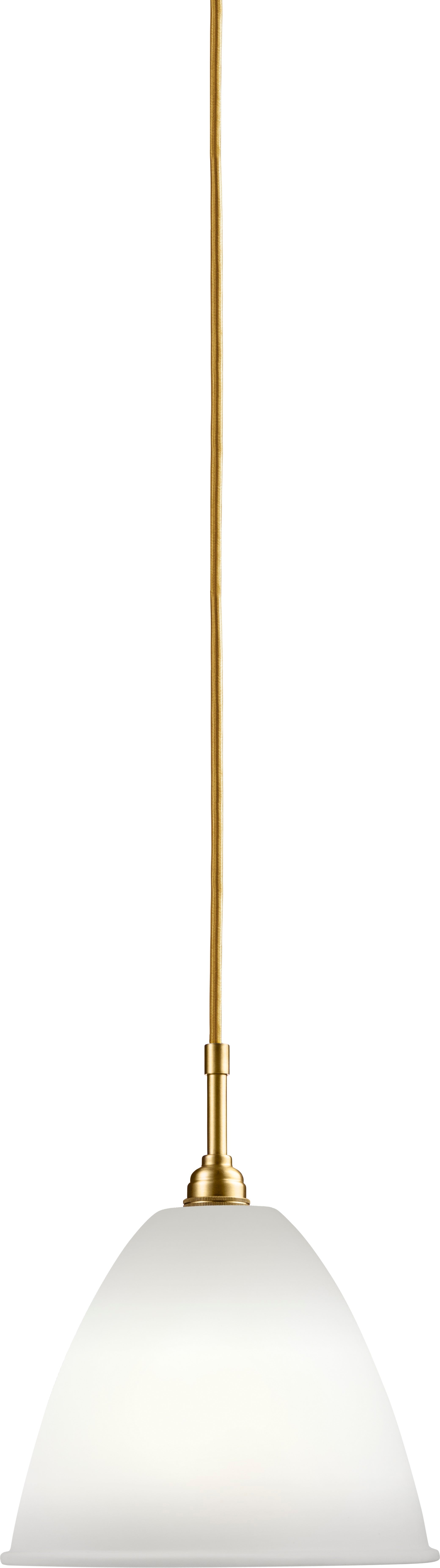 Lampa wisząca BESTLITE BL9 mosiądz z porcelanowym kloszem