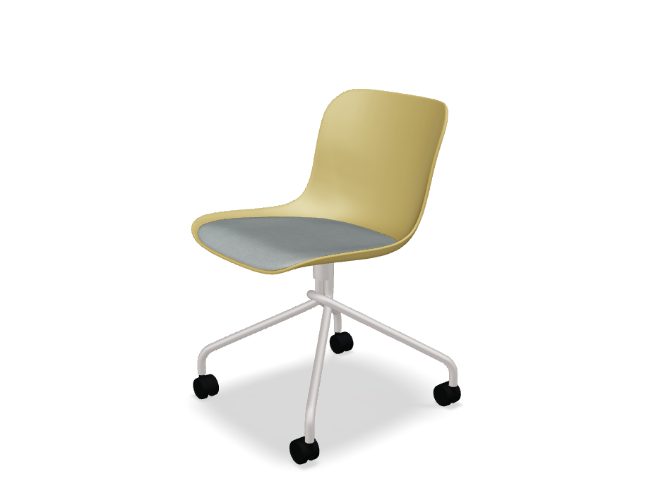 Swivel chair Baltic 2 remix metal base with wheels to a soft surface
