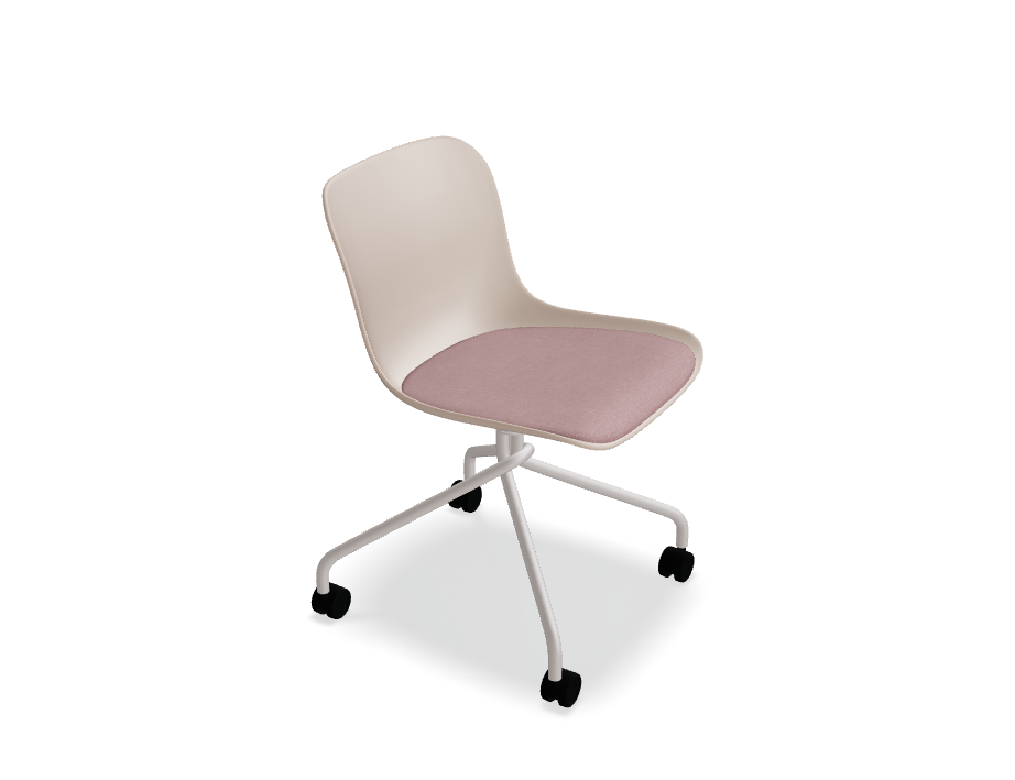 Swivel chair Baltic 2 remix metal base with wheels to a soft surface