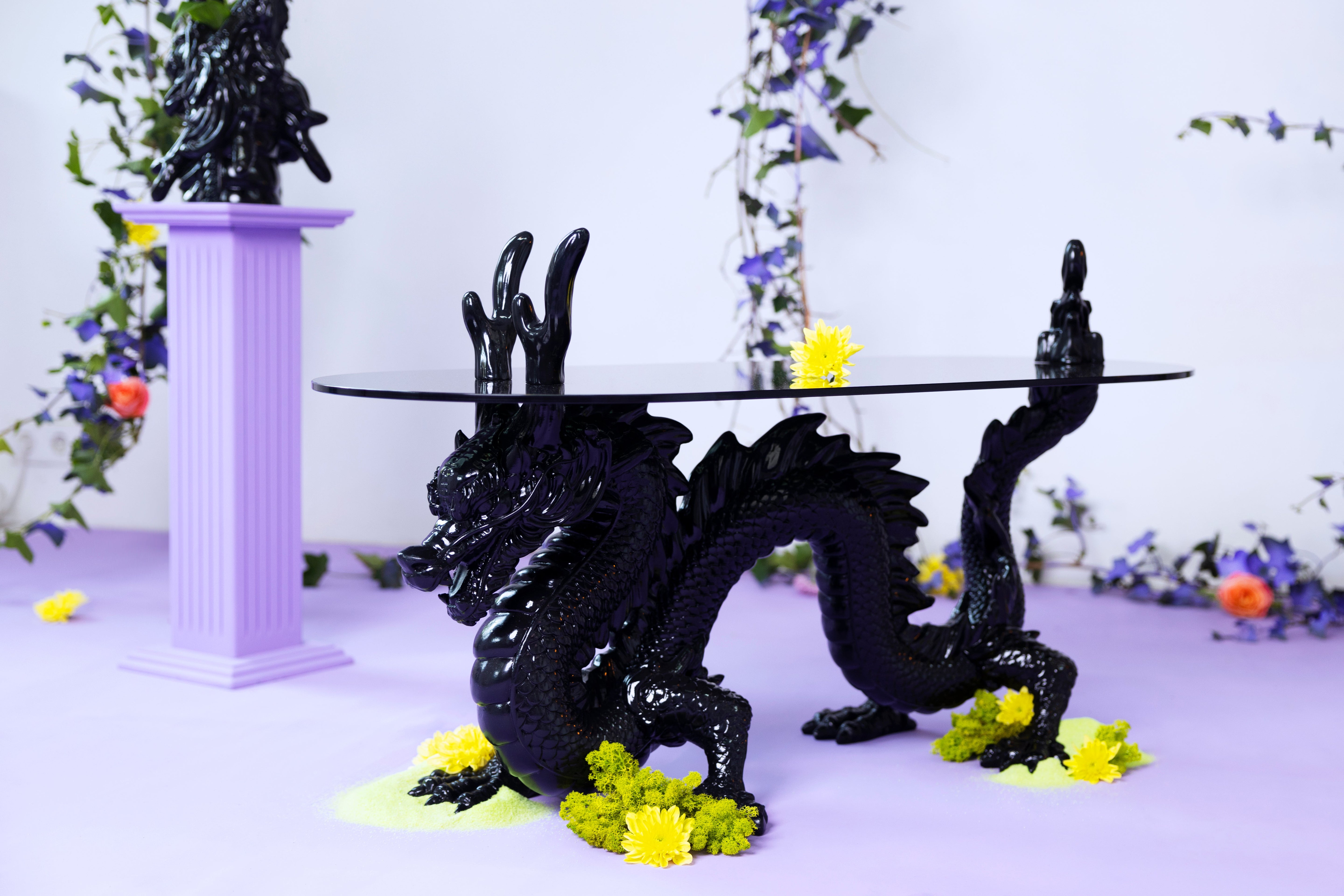 Stolik kawowy DRAGONIZED BASTARD czarny