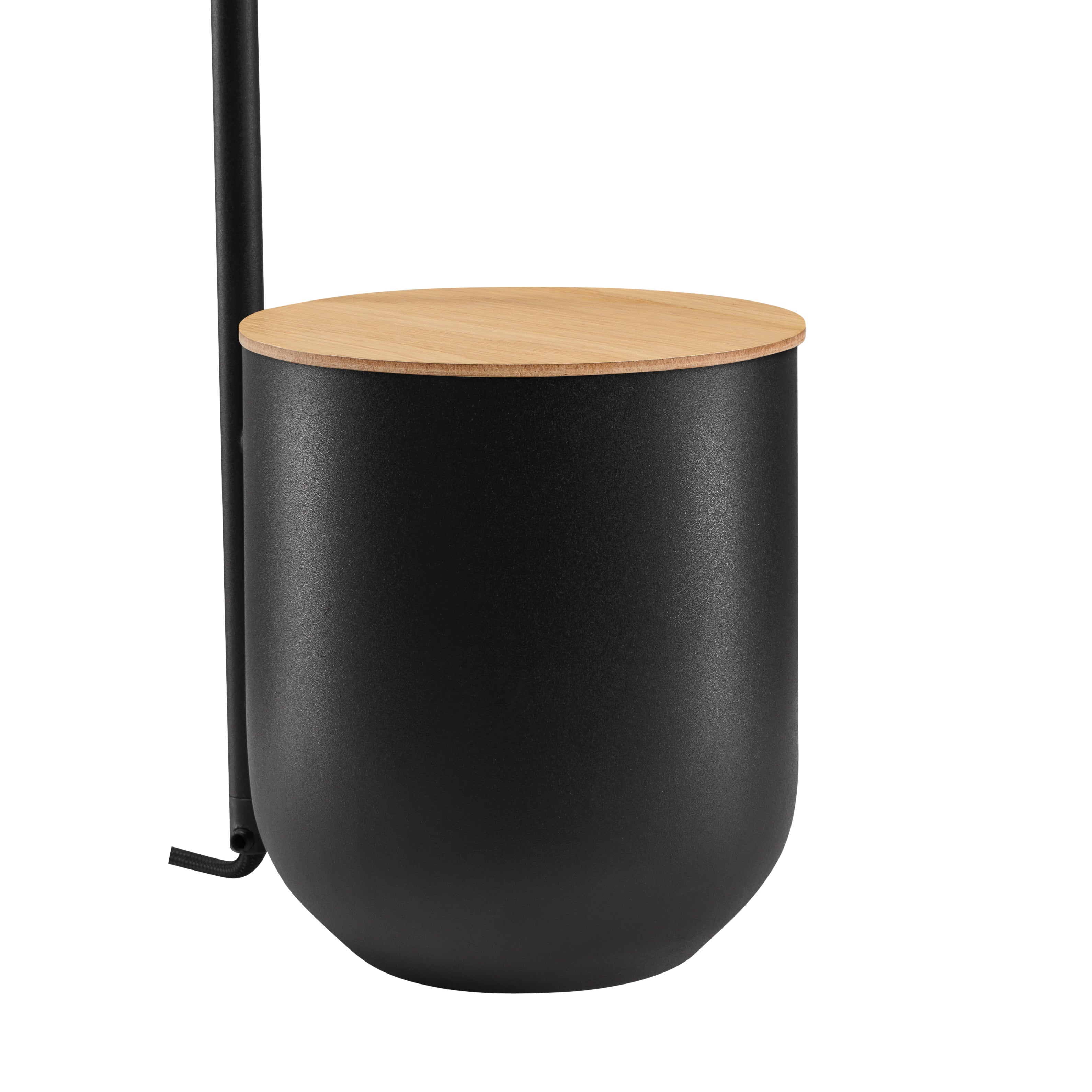 Schreibtischlampe BOTANICA WOOD schwarz