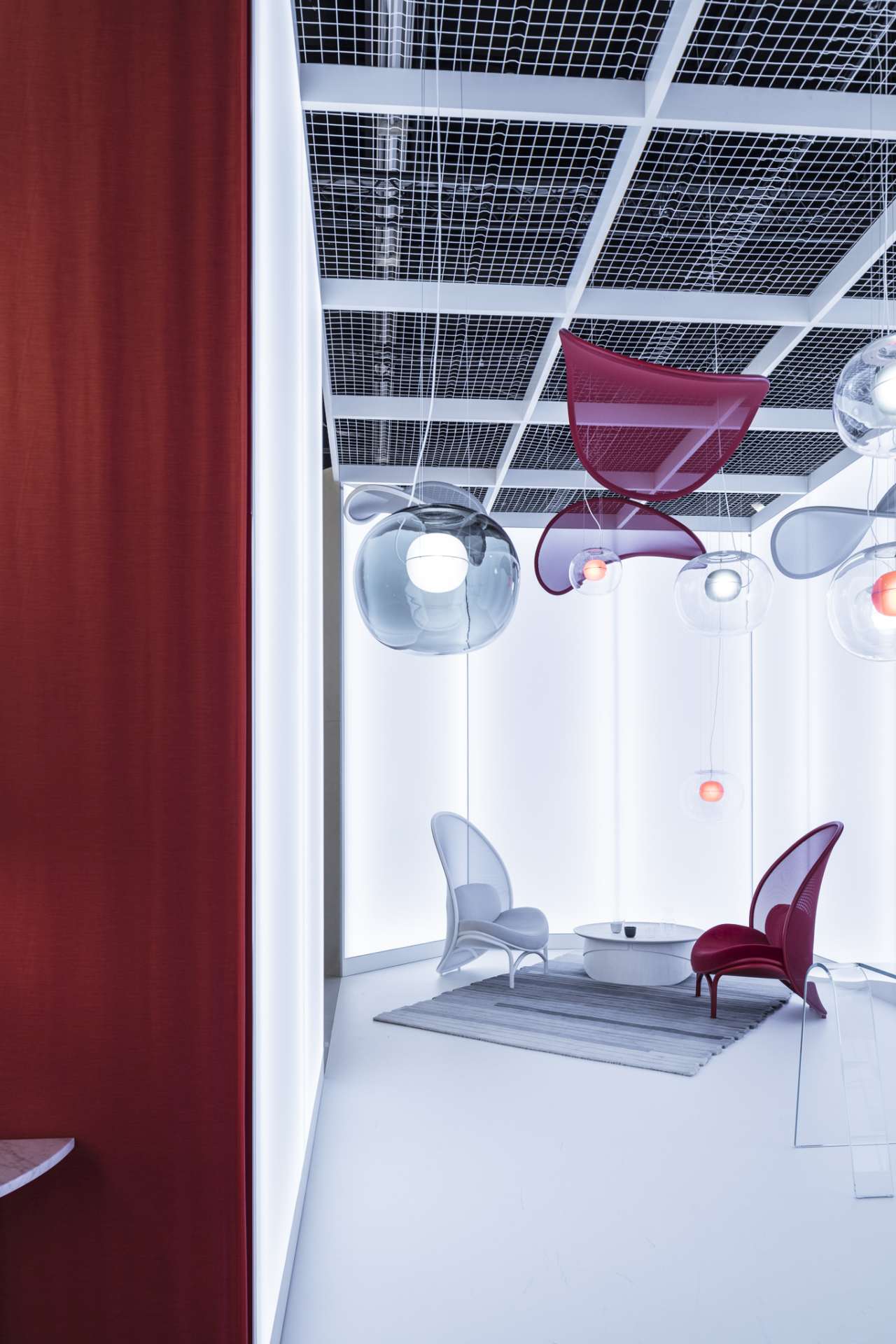 Big one inflatable glass hanging lamp