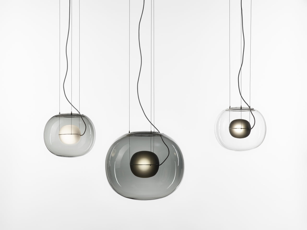 Big one inflatable glass hanging lamp