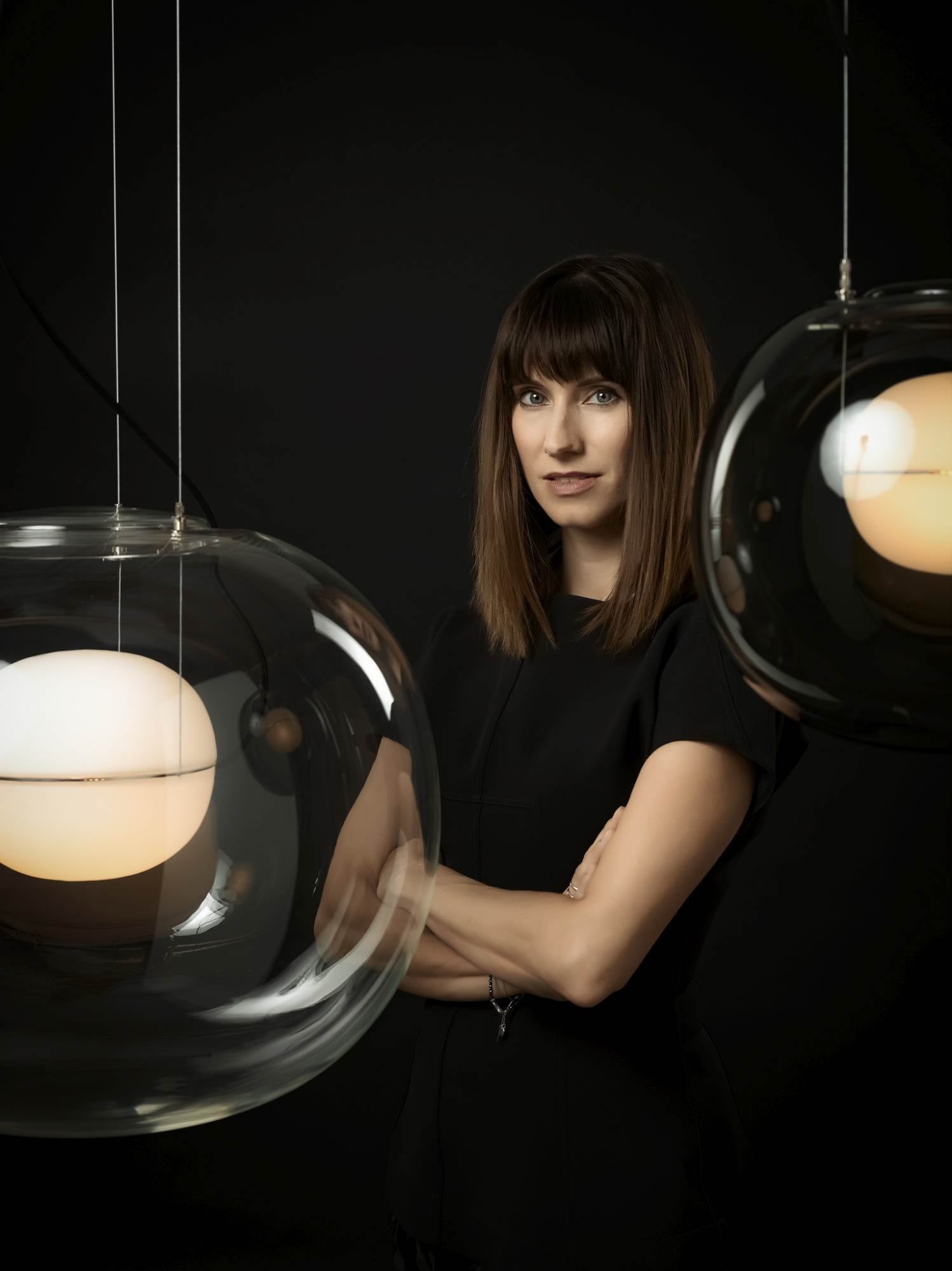 Big one inflatable glass hanging lamp