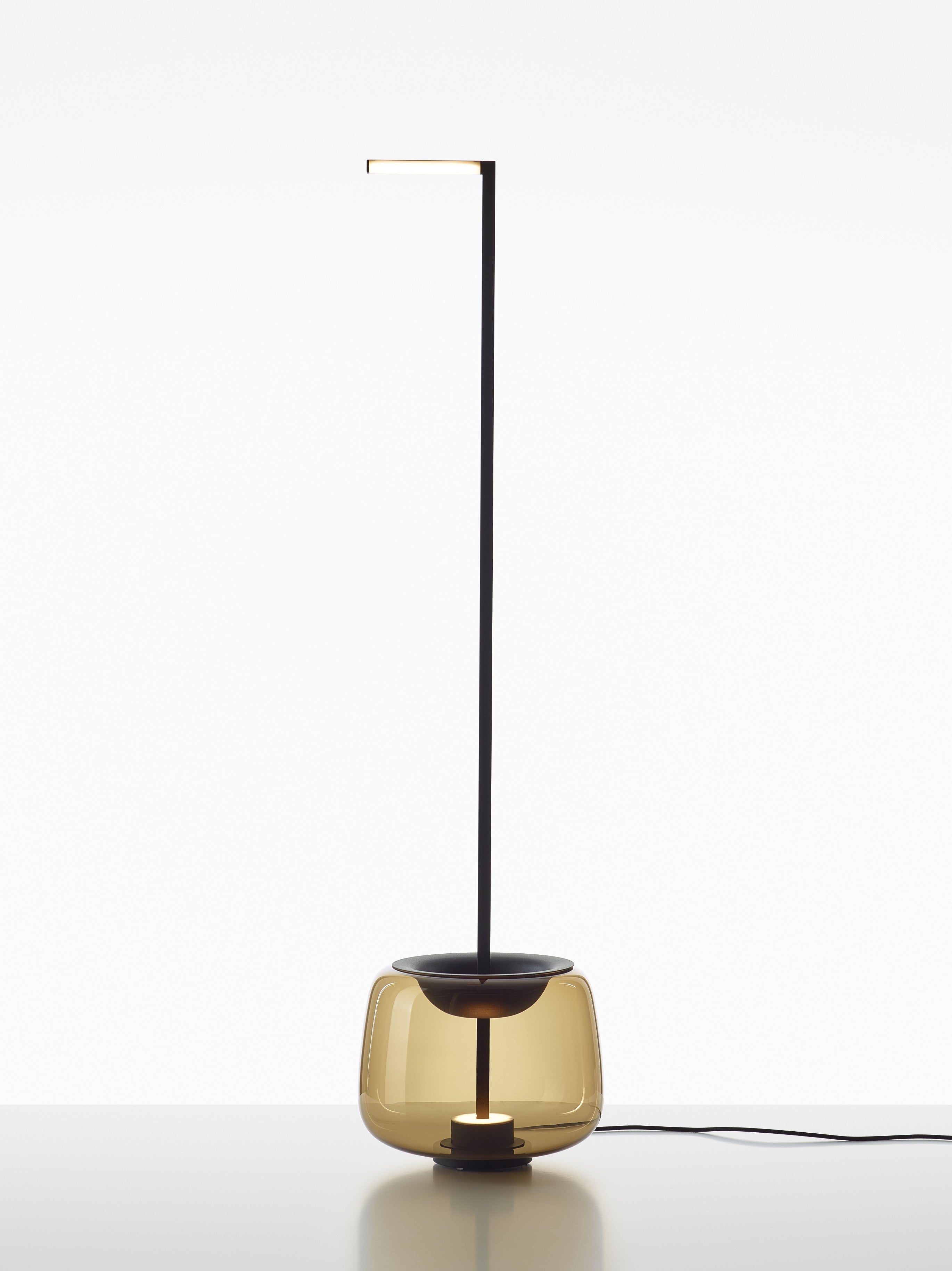 Lampa podłogowa DOUBLE błyszczące szkło