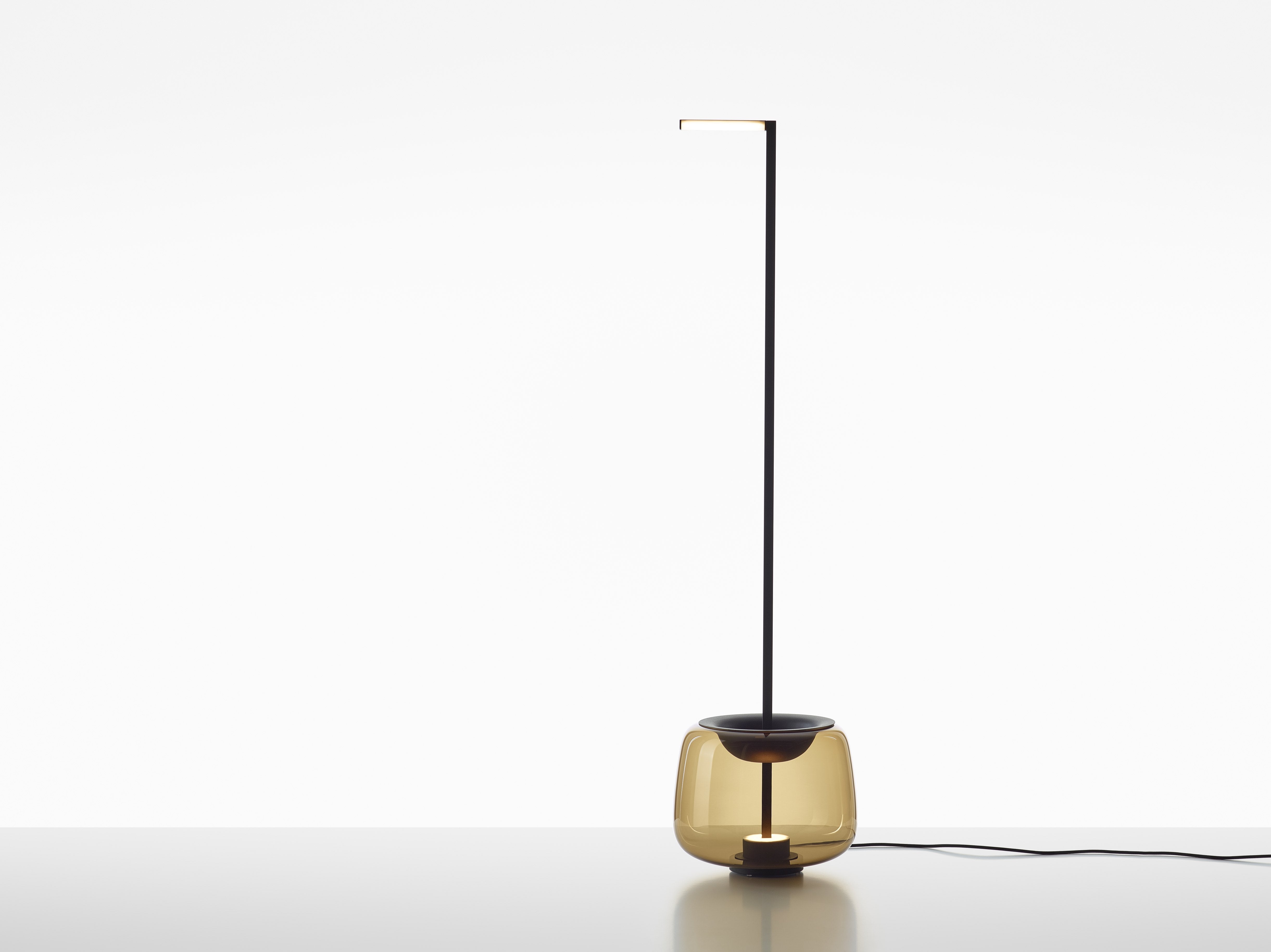 Lampa podłogowa DOUBLE błyszczące szkło