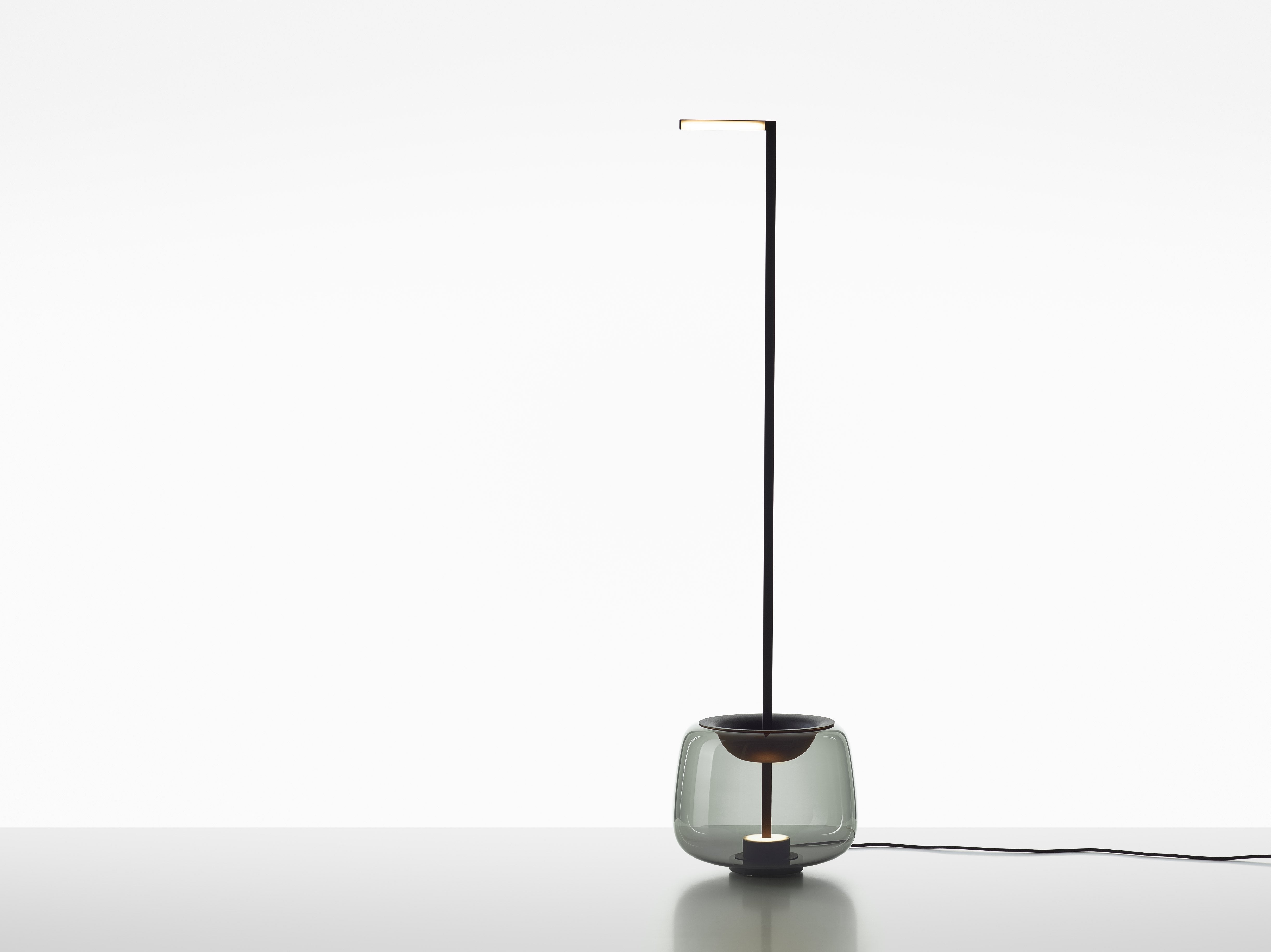 Lampa podłogowa DOUBLE błyszczące szkło
