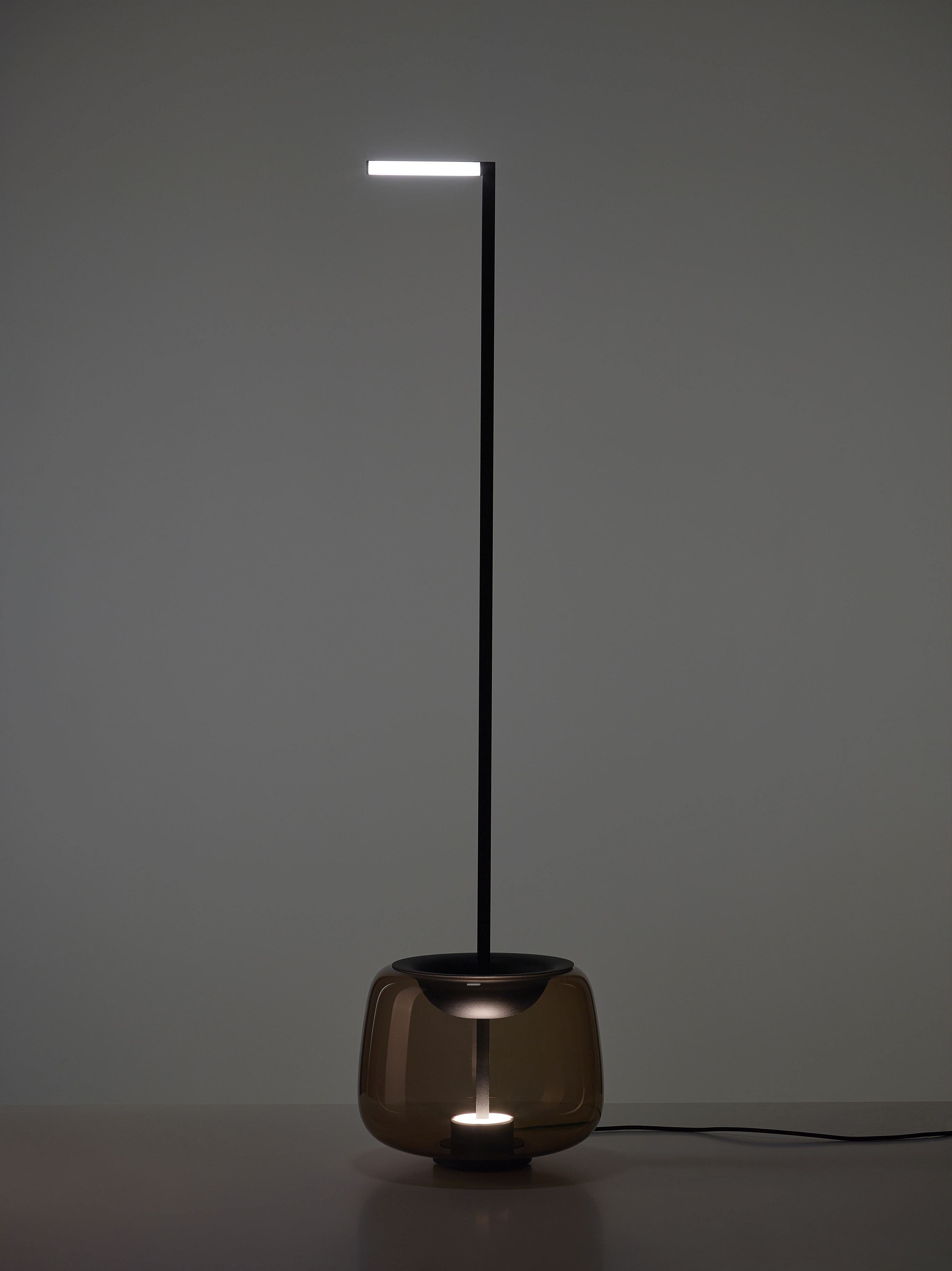Lampa podłogowa DOUBLE błyszczące szkło