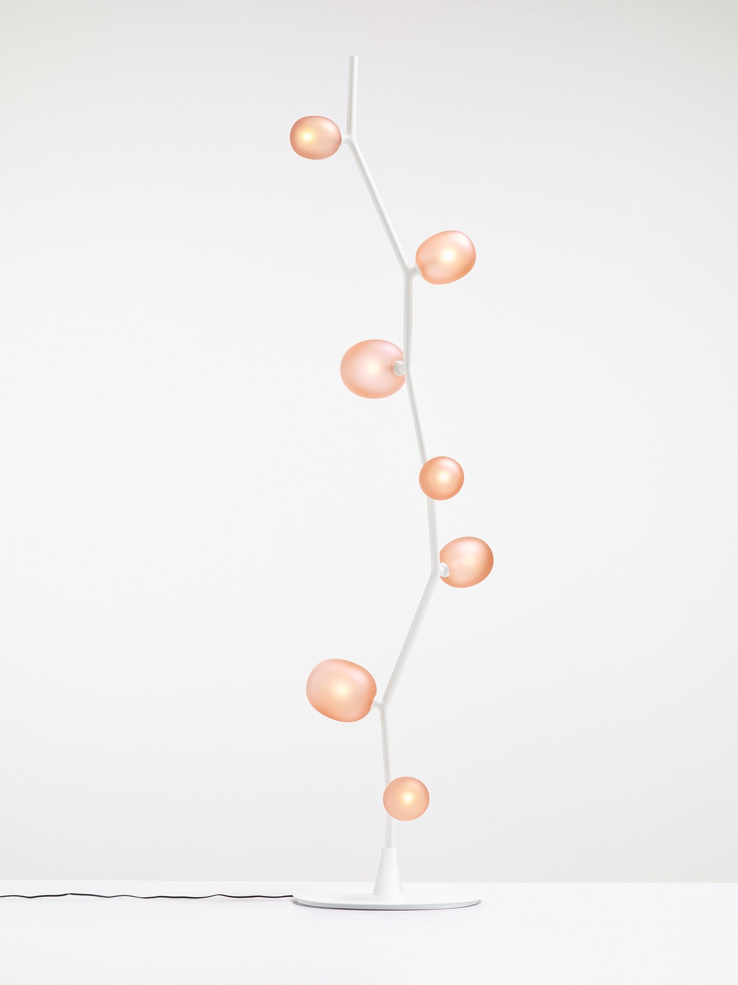 Lampa podłogowa IVY szkło matowe