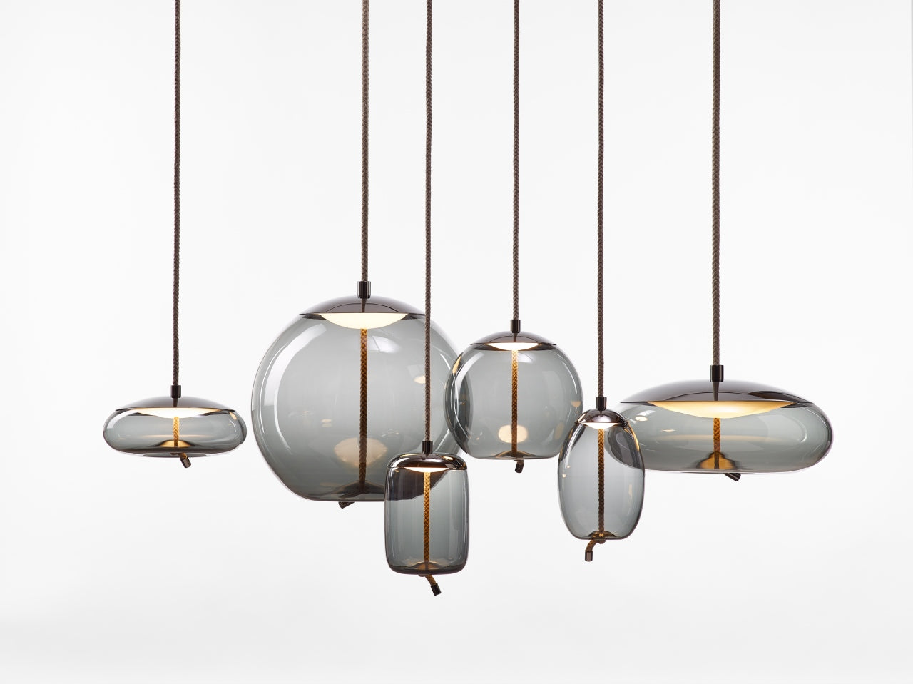 Lampa wisząca KNOT - UOVO szklana
